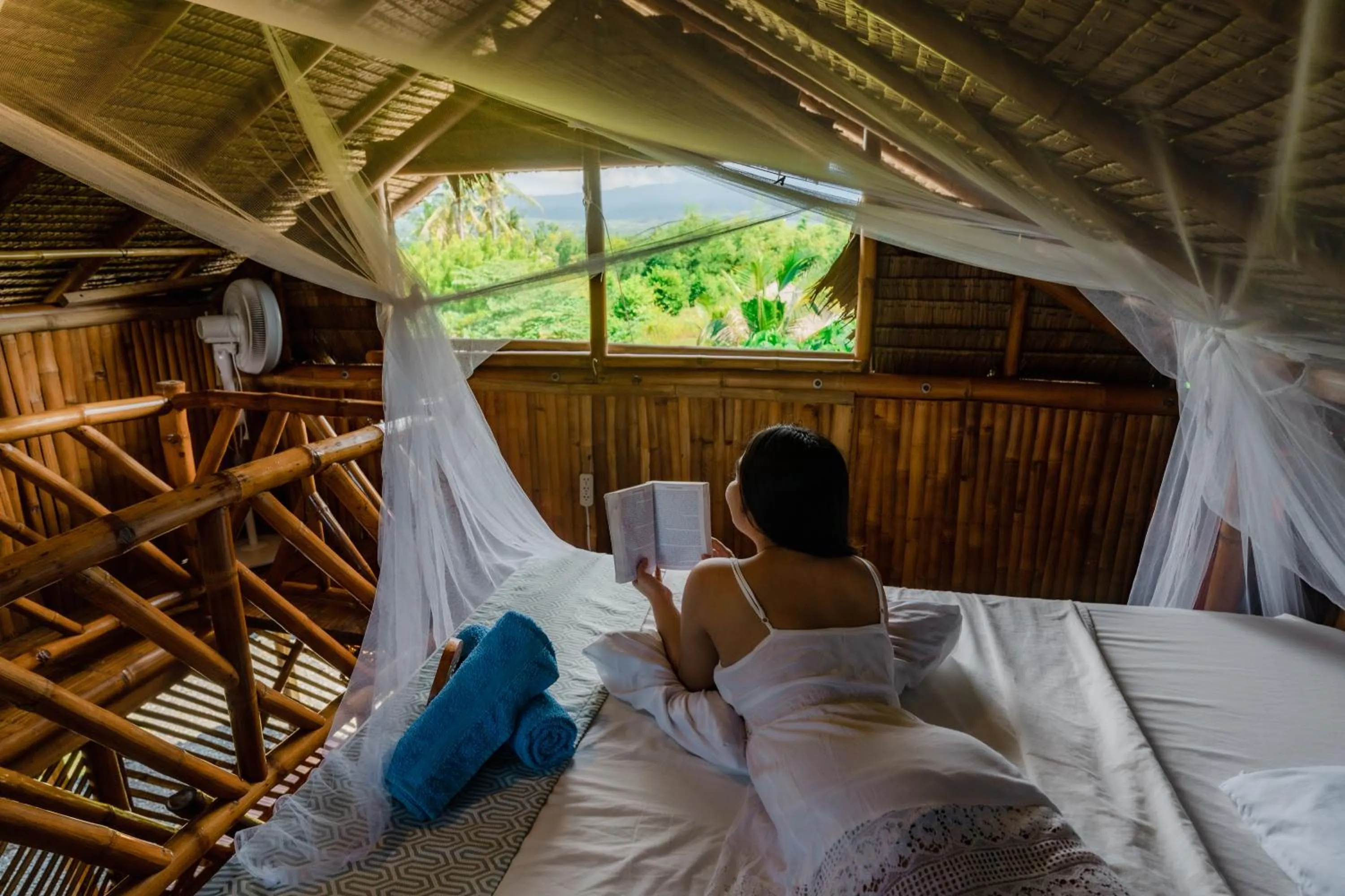 Bed in Tongo Hill Cottages