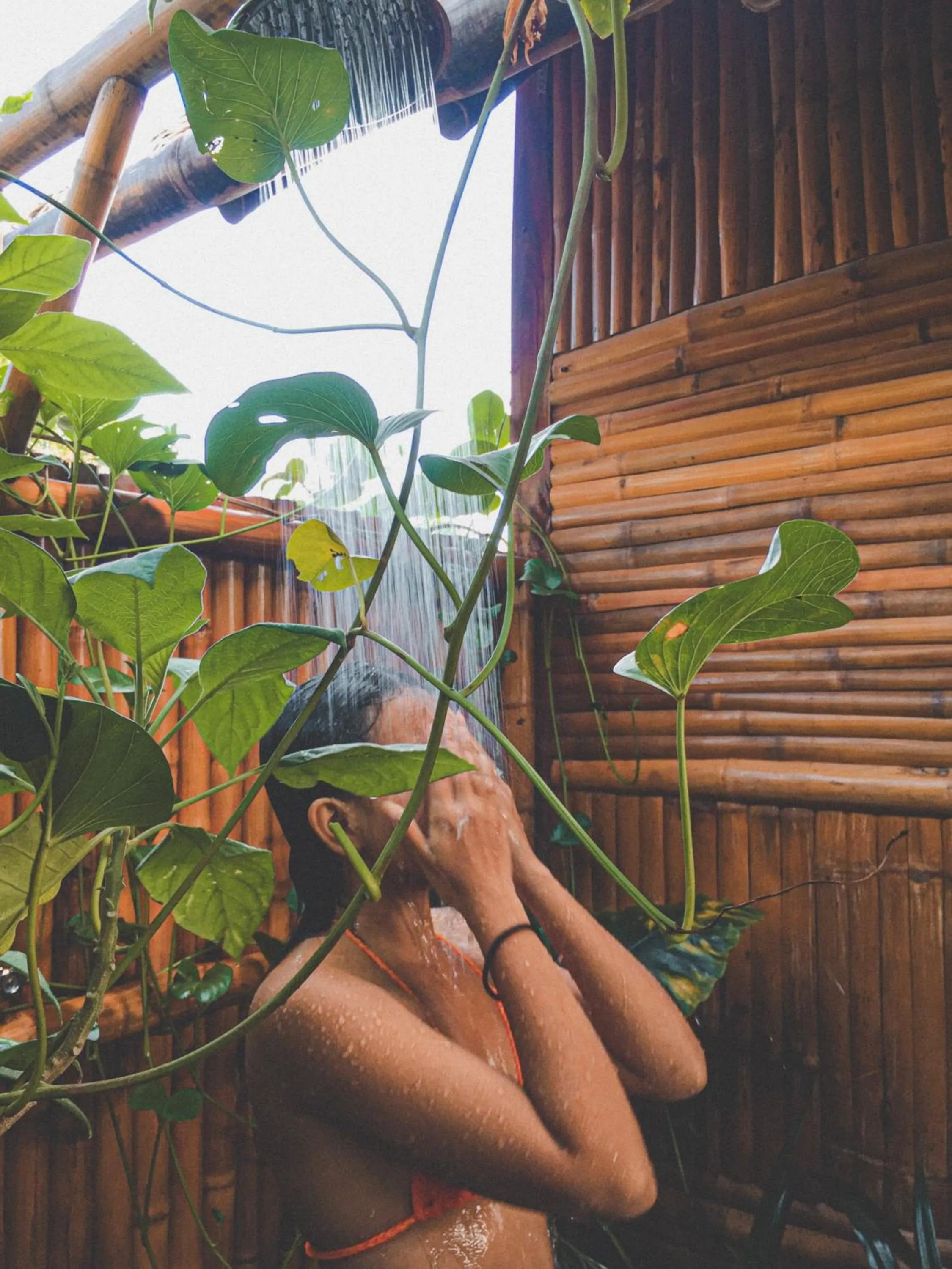 Shower in Tongo Hill Cottages