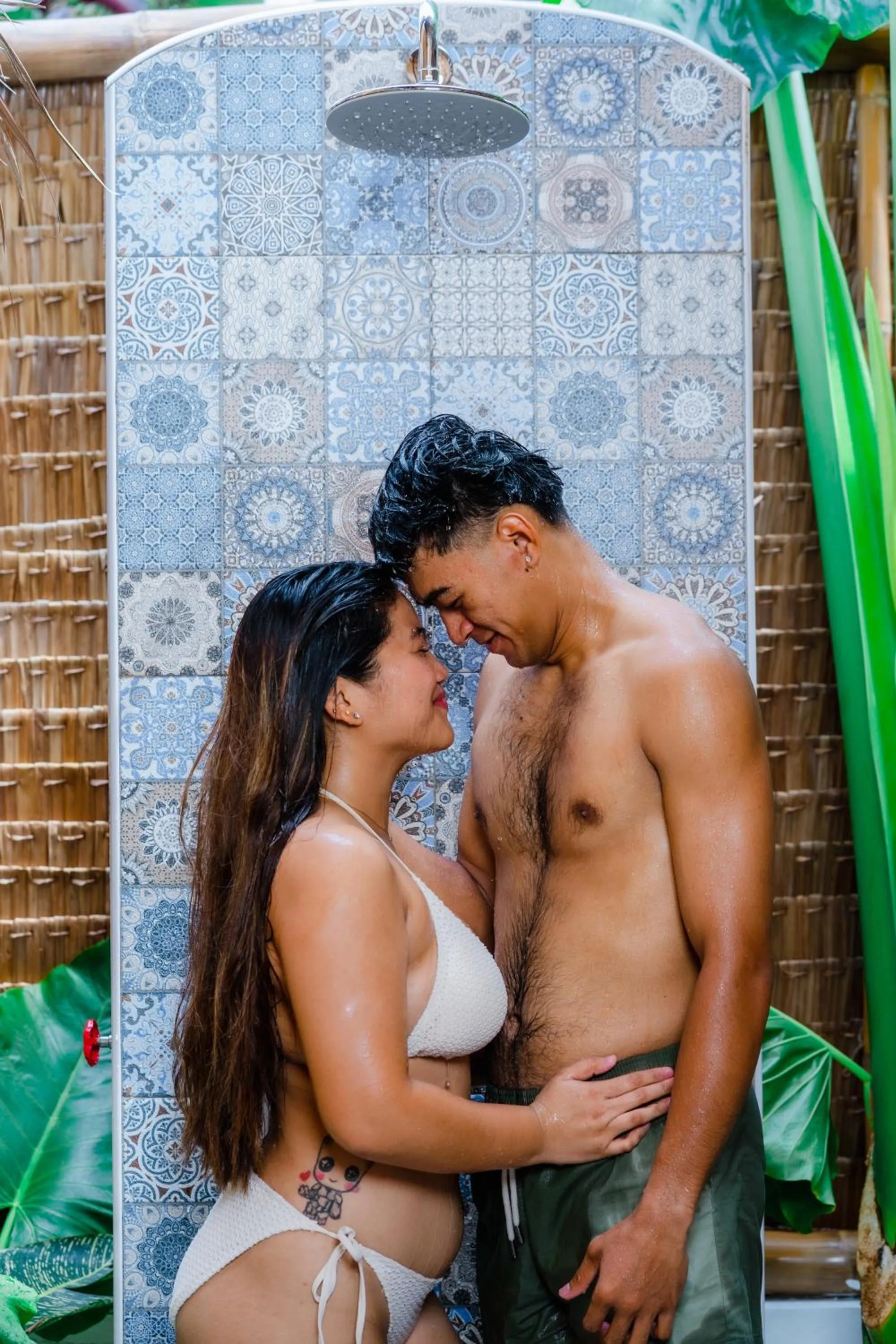 Shower in Tongo Hill Cottages
