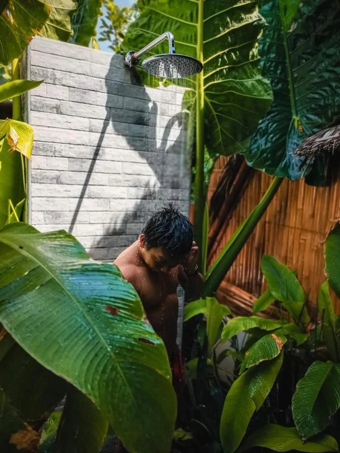 Shower in Tongo Hill Cottages