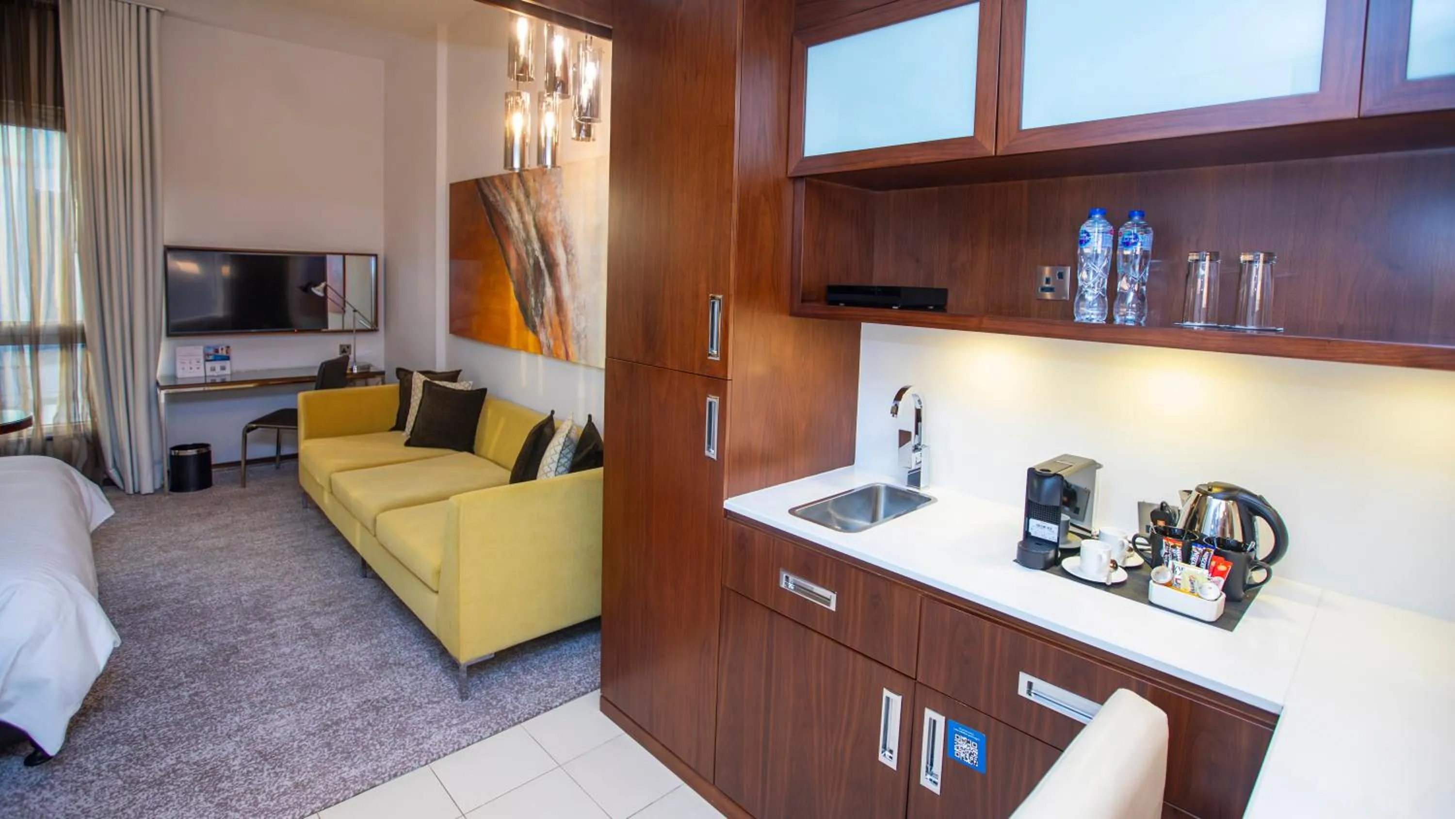 Seating area in Centro Olaya by Rotana