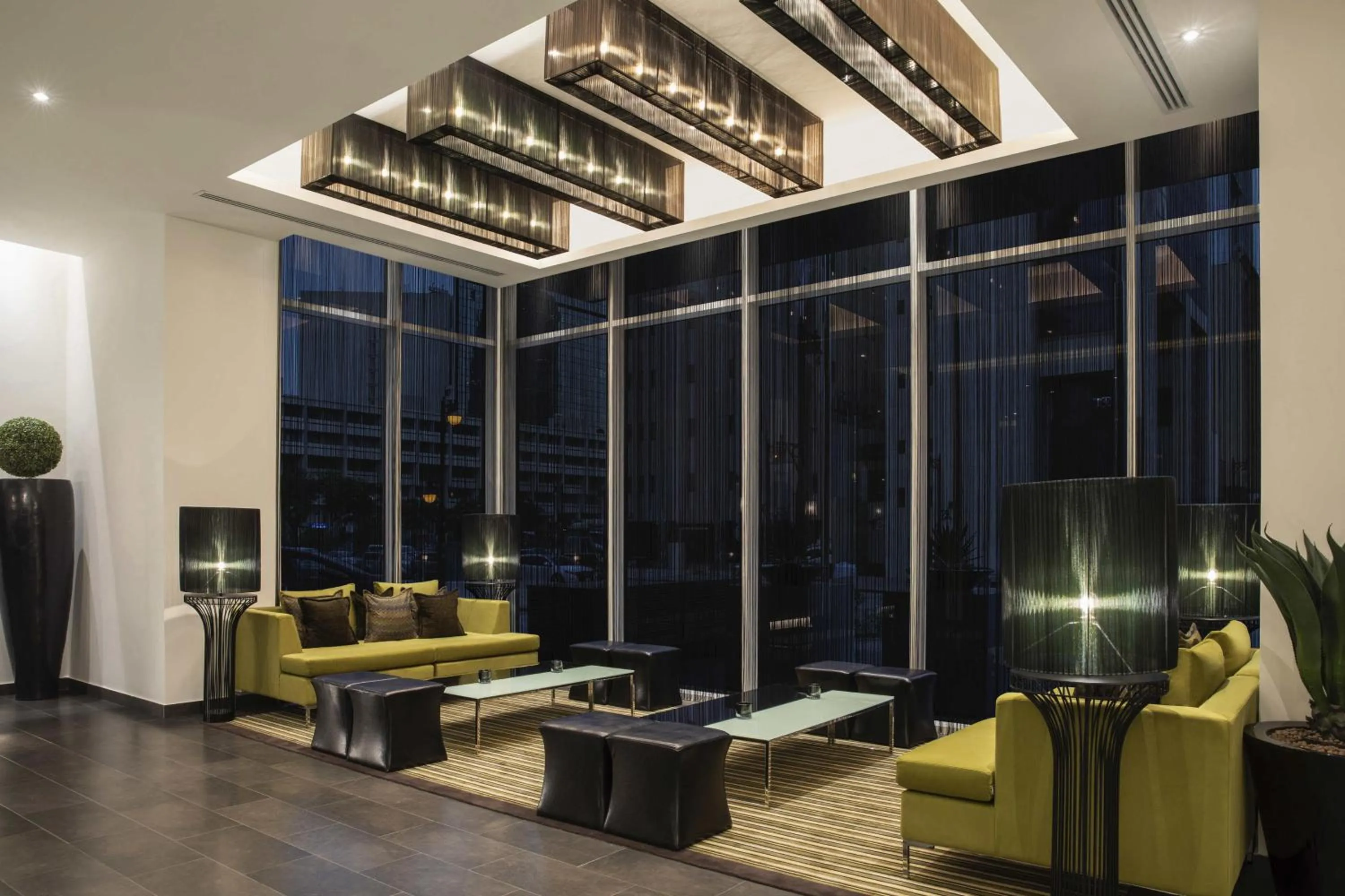 Seating area in Centro Olaya by Rotana