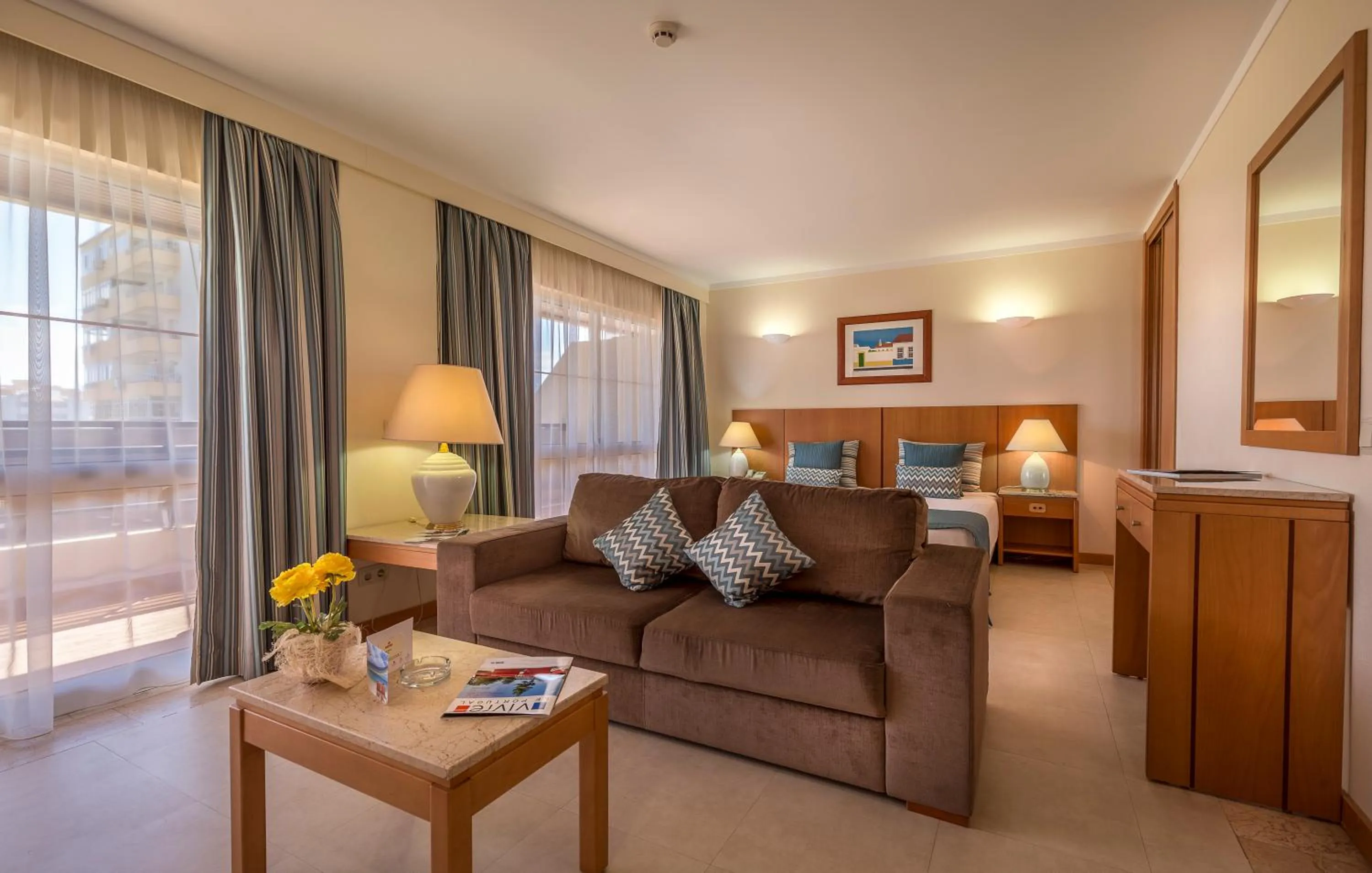 Bed in Interpass Vau Hotel Apartamentos