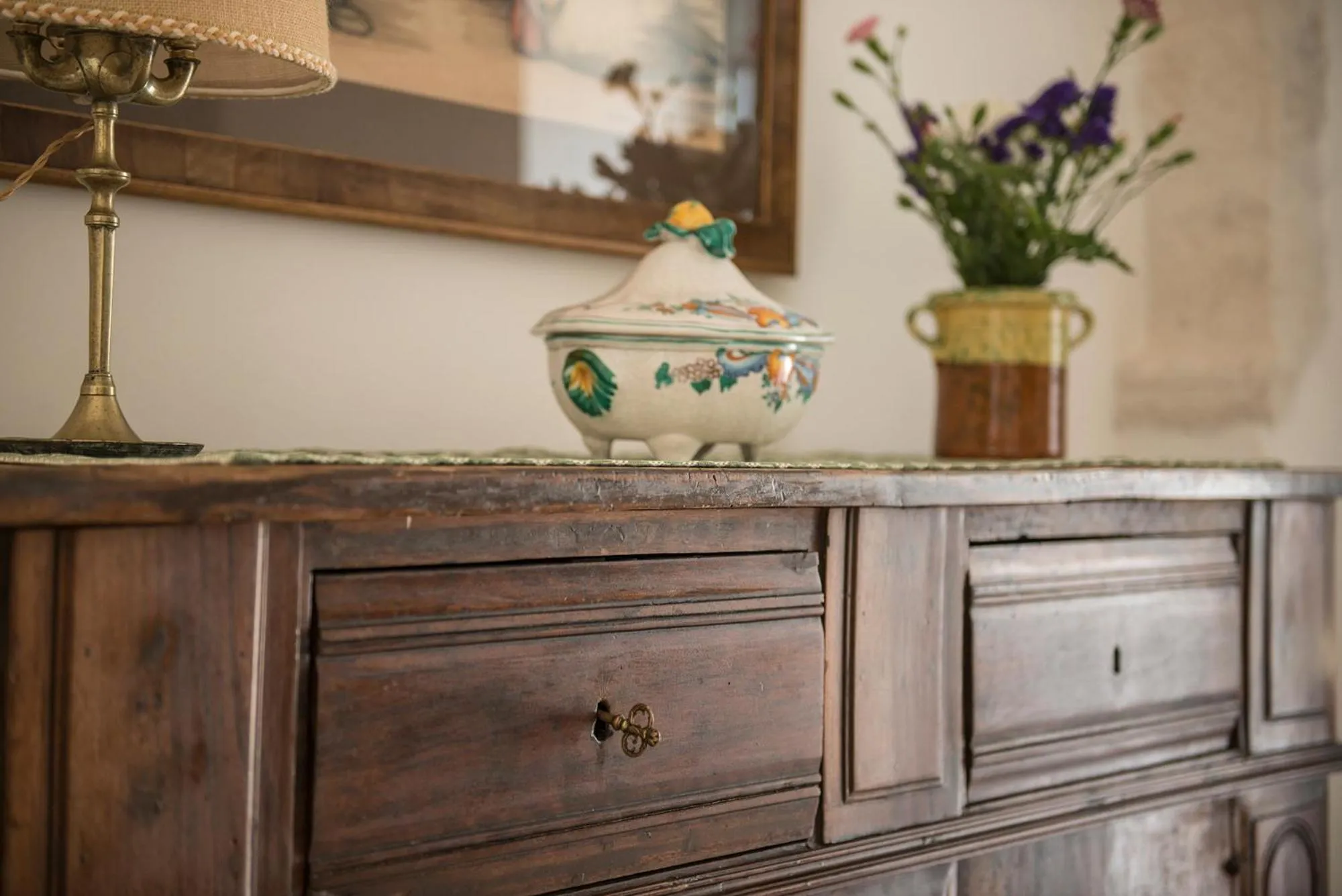 Dining area in Masseria Serralta