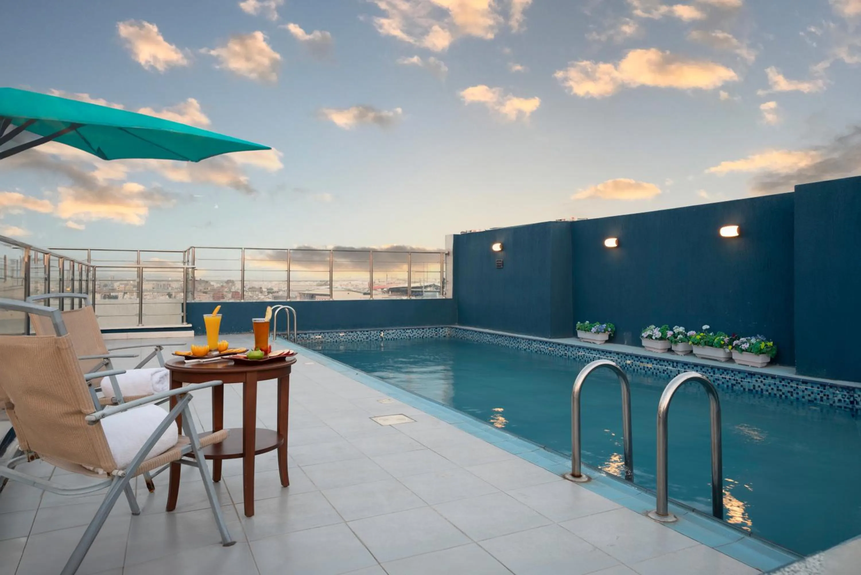 Pool view in Ruve Jeddah Hotel