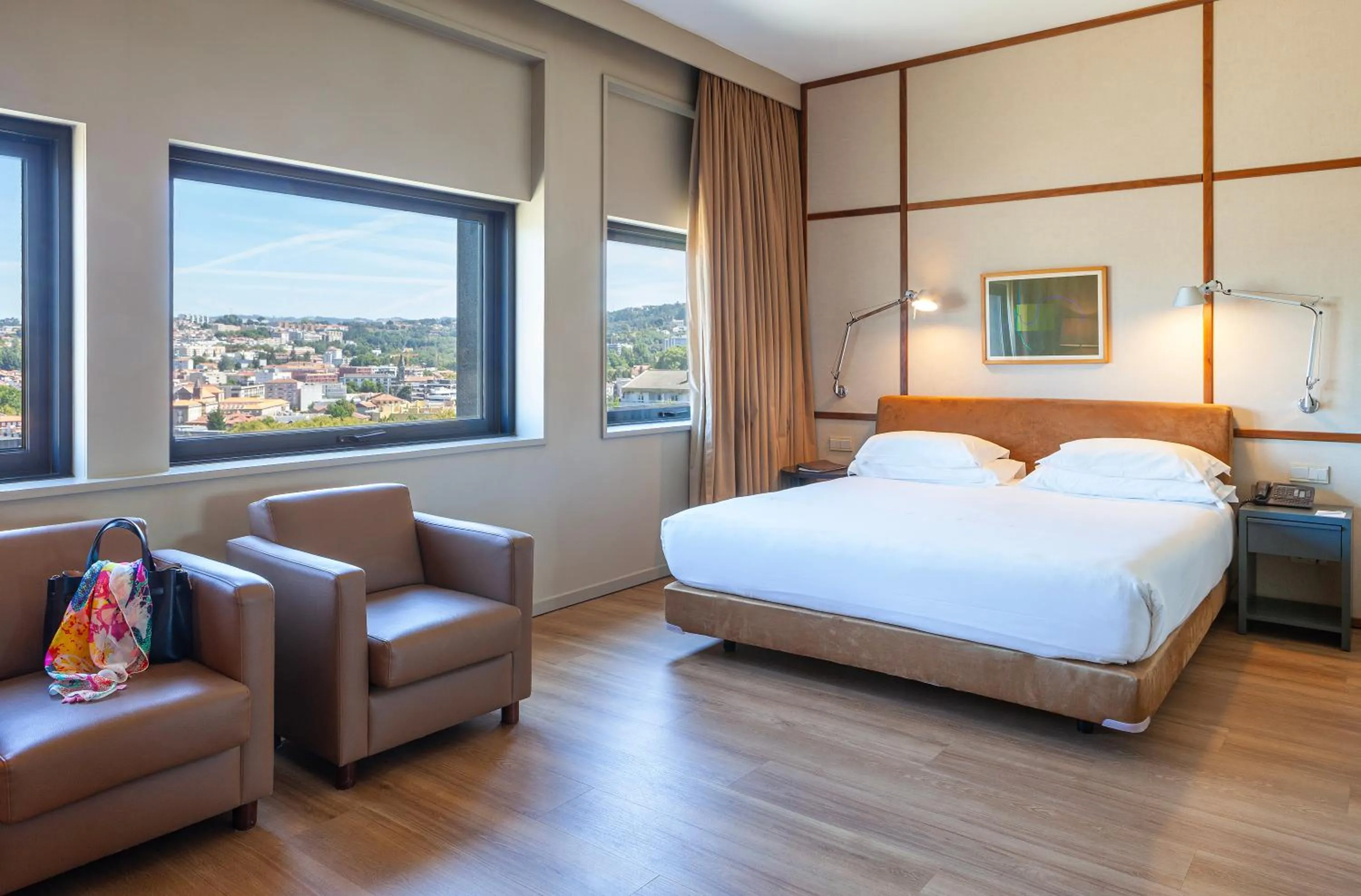 Bed in Hotel de Guimaraes Business & SPA