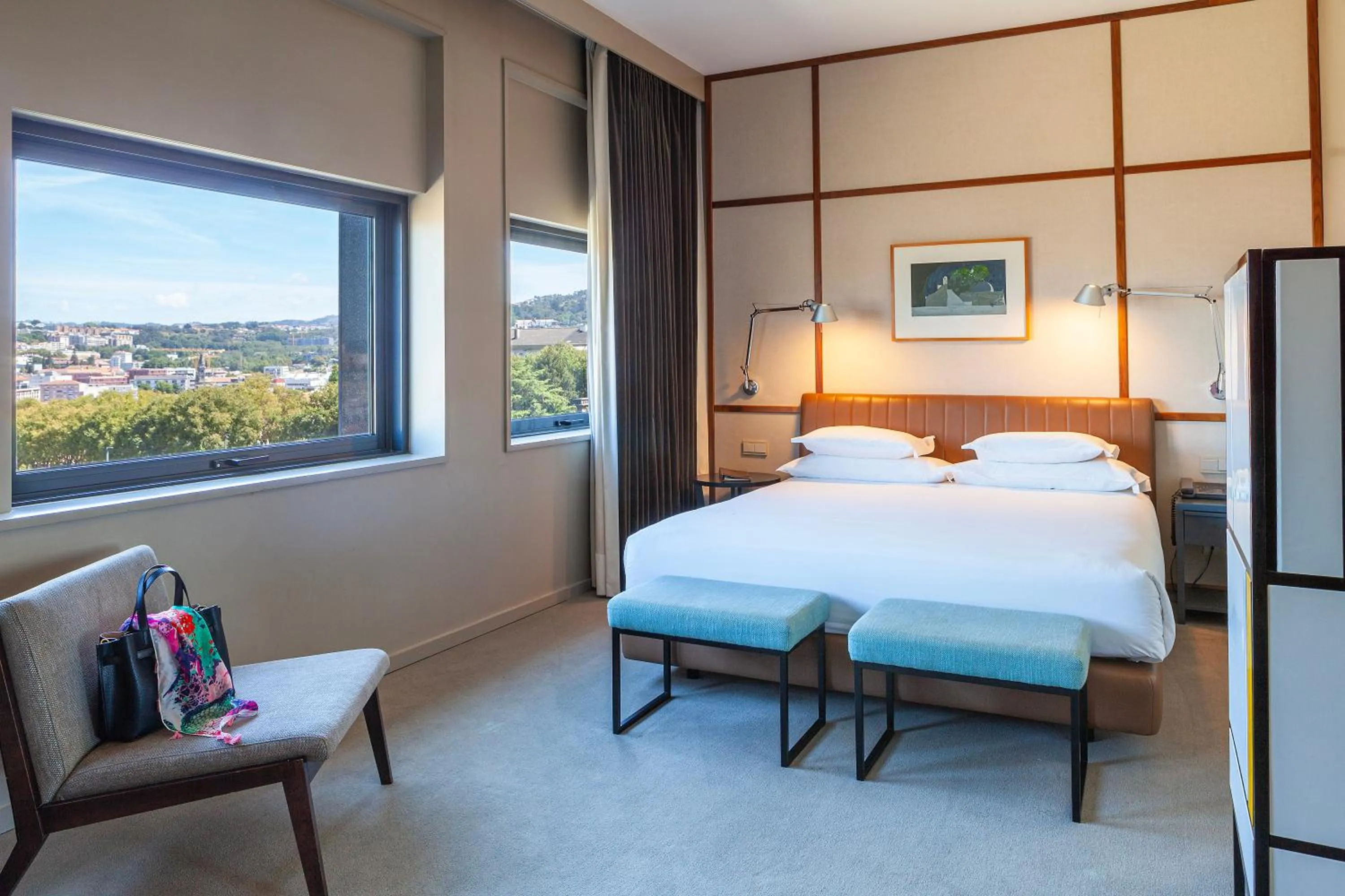 Bed in Hotel de Guimaraes Business & SPA