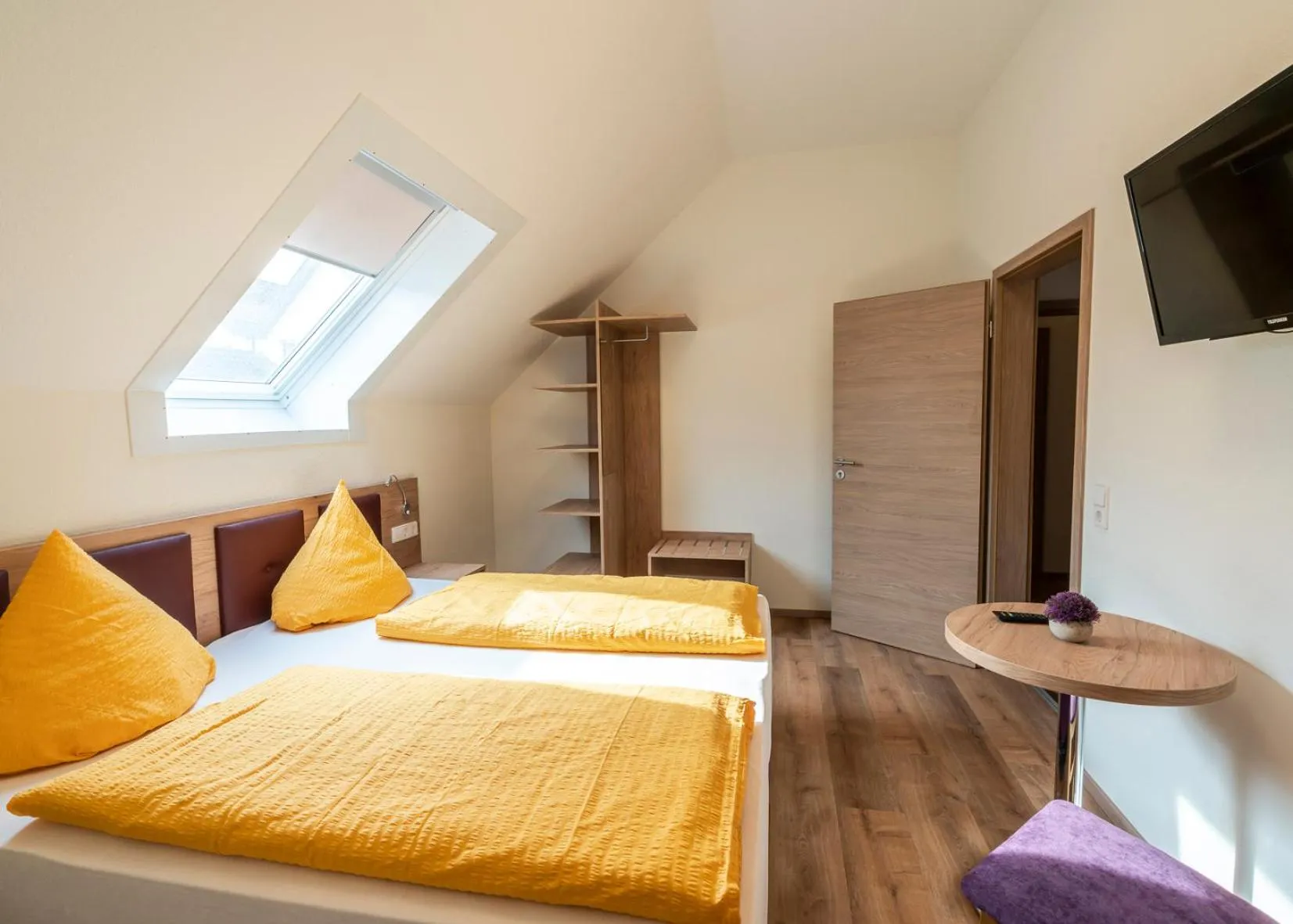 Bed in Hotel Restaurant Schwert