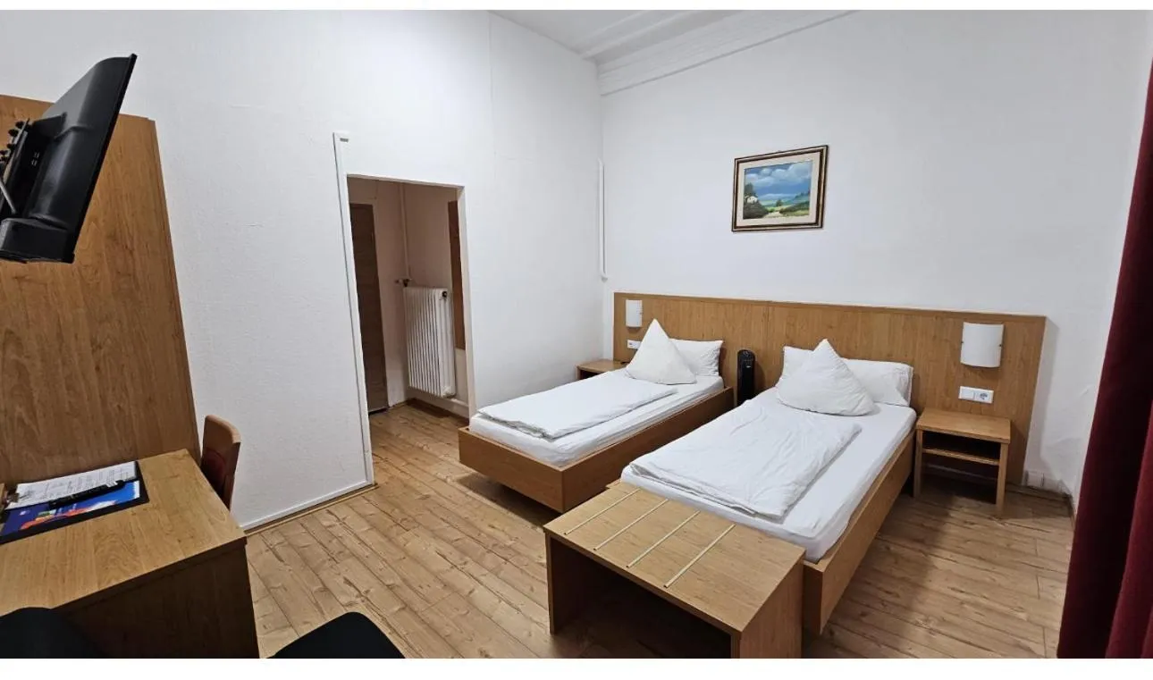 Bed in Hotel Restaurant Schwert