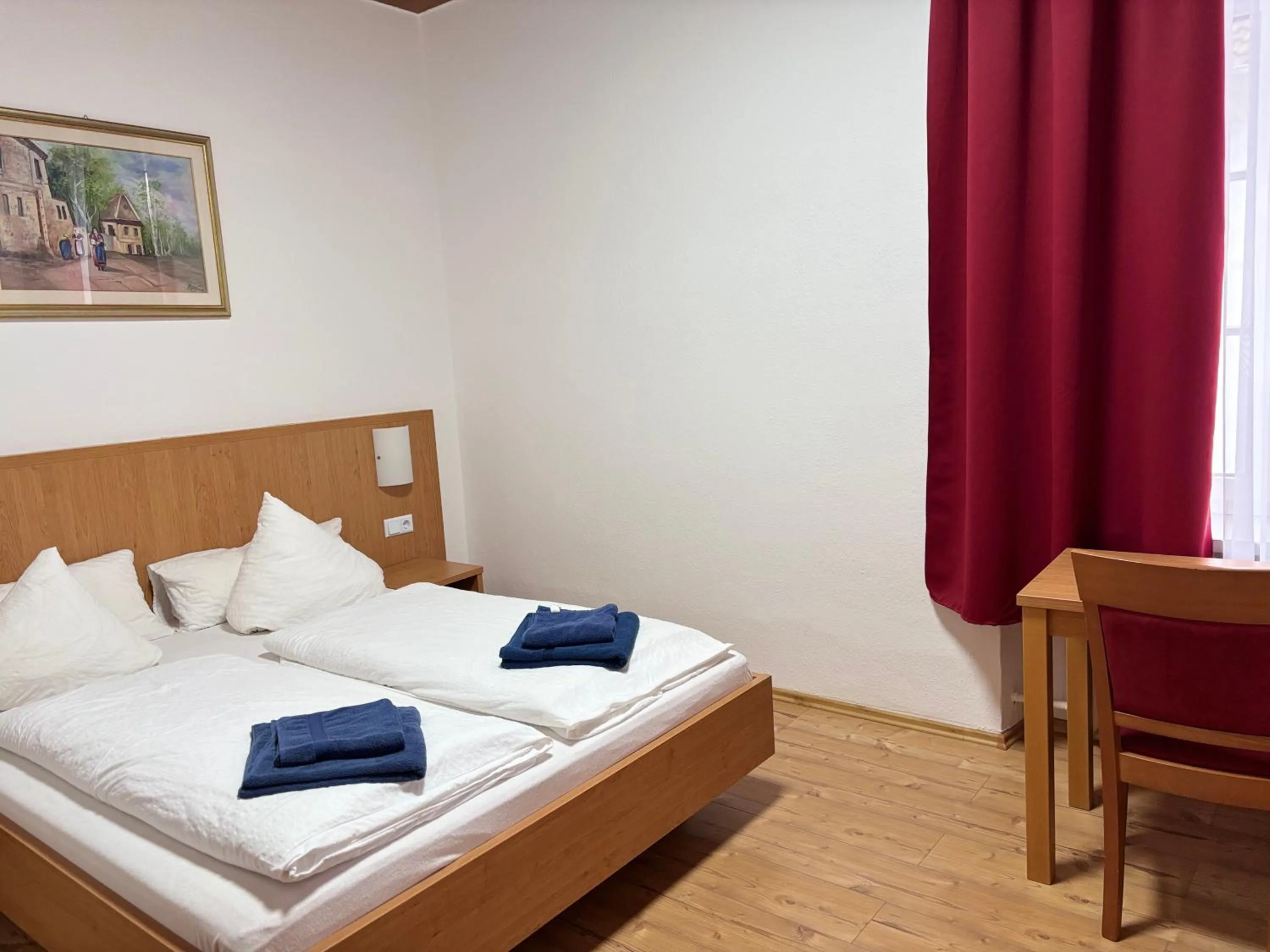 Bed in Hotel Restaurant Schwert