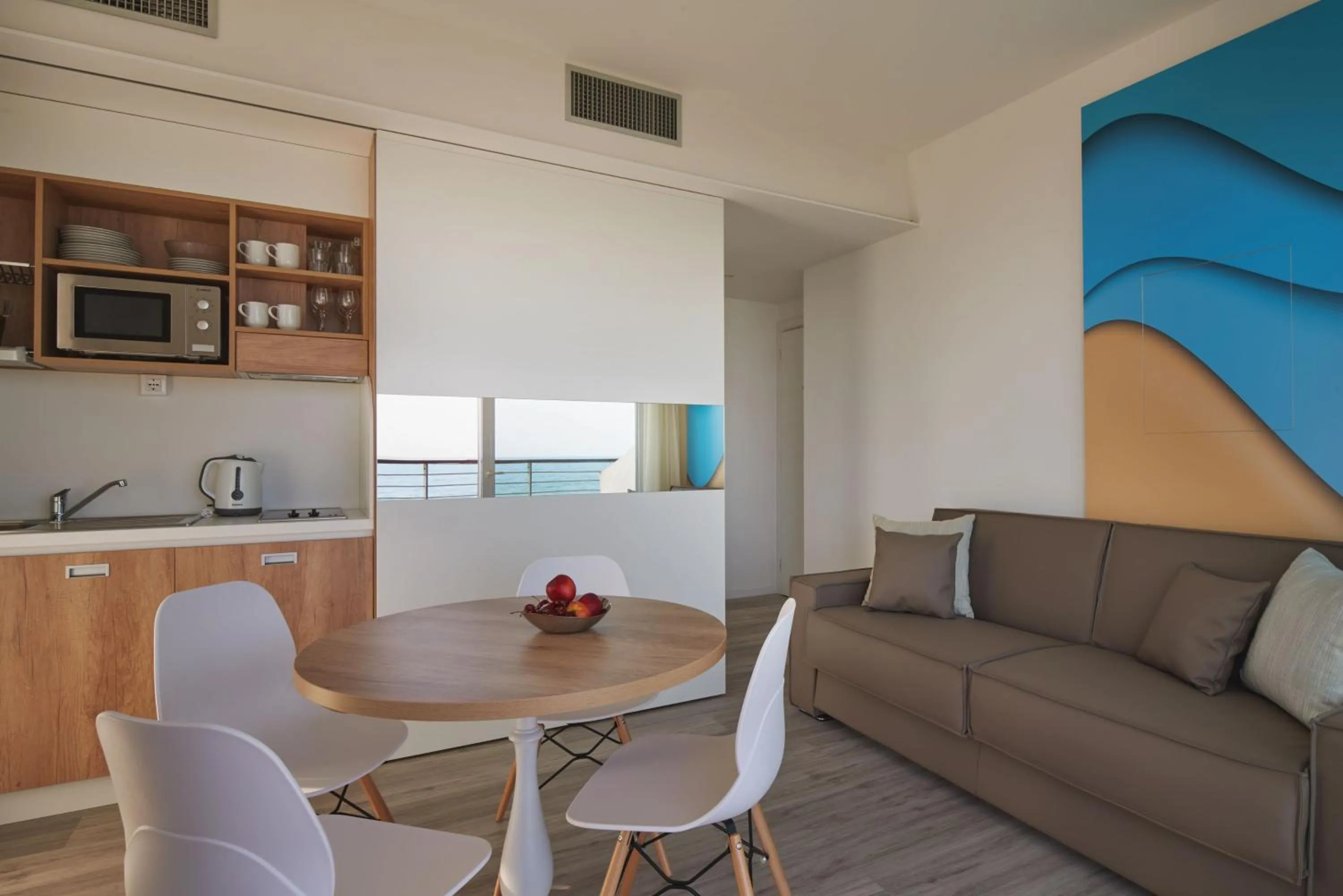 Kitchen or kitchenette in Jesolopalace Hotel & Aparthotel