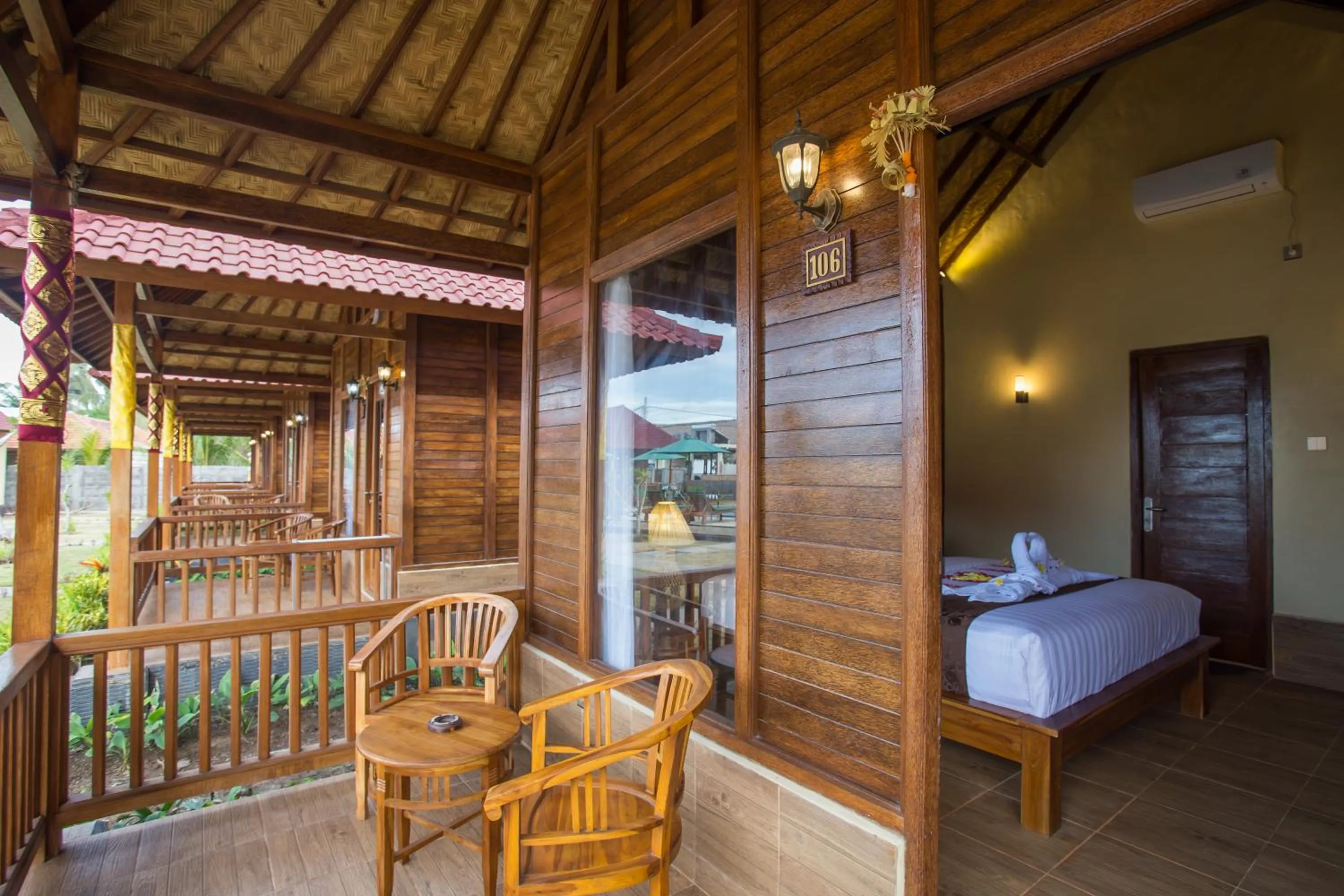 Property building, Bed in Rijet Villa Beach & Restaurant