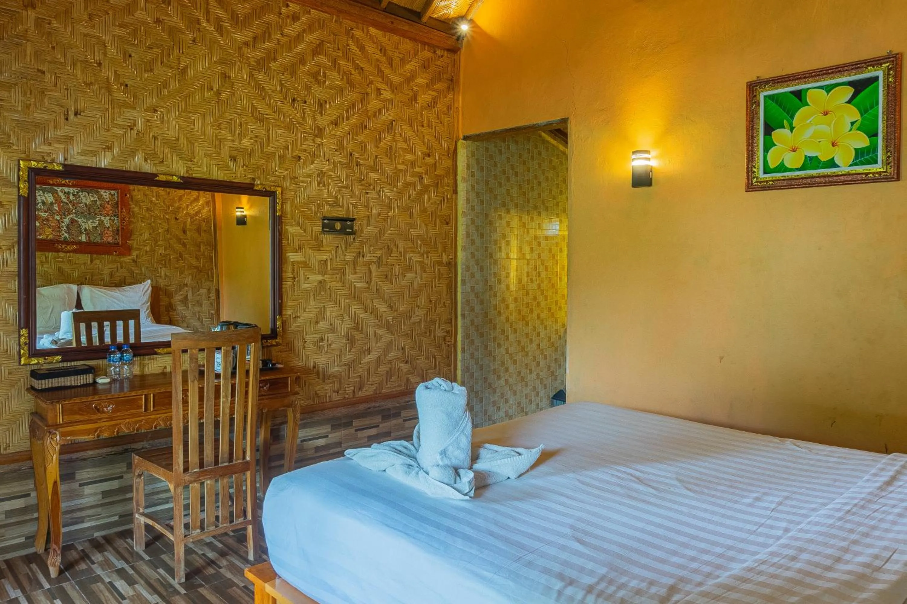 Bedroom, Bed in Rijet Villa Beach & Restaurant