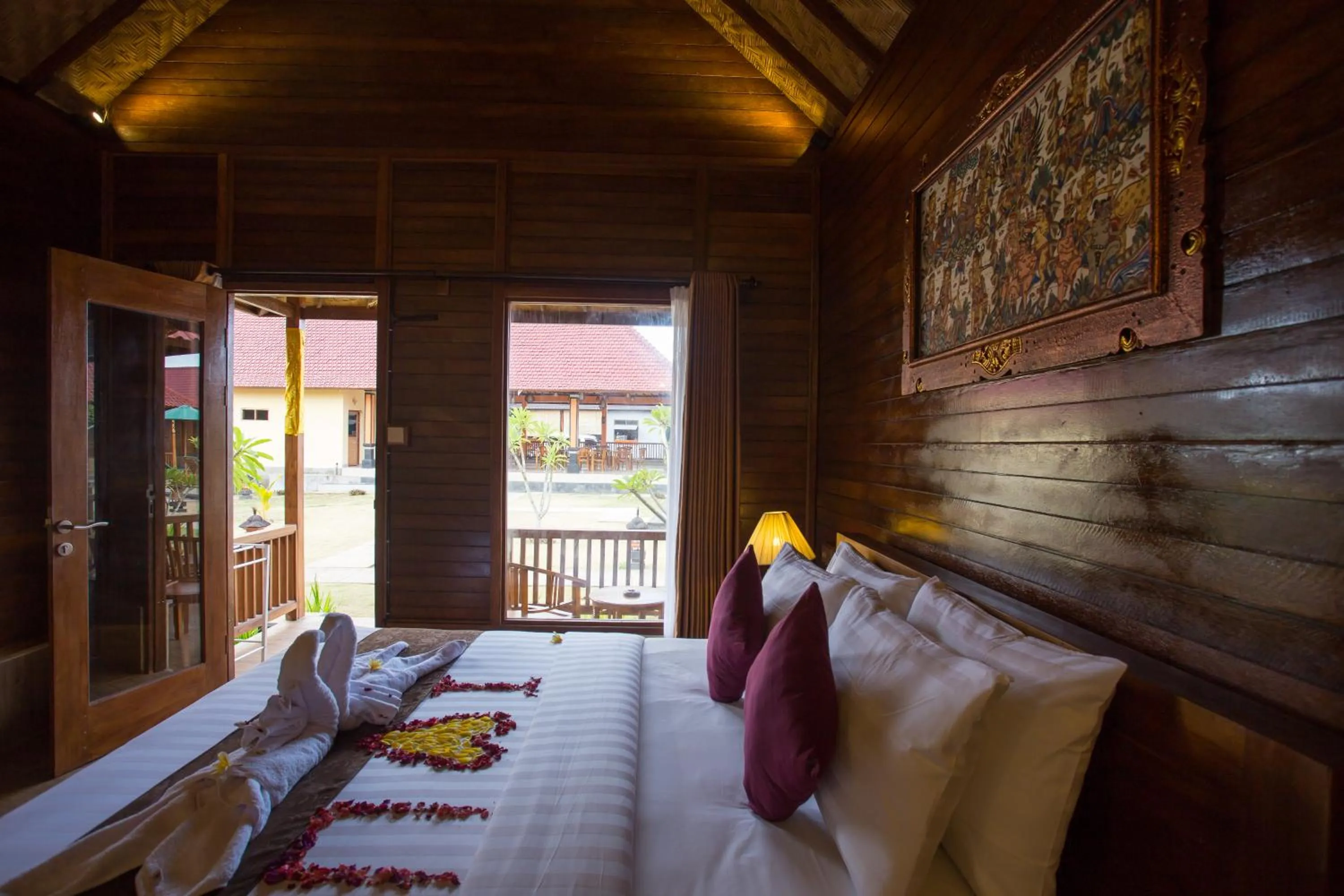 Property building, Bed in Rijet Villa Beach & Restaurant