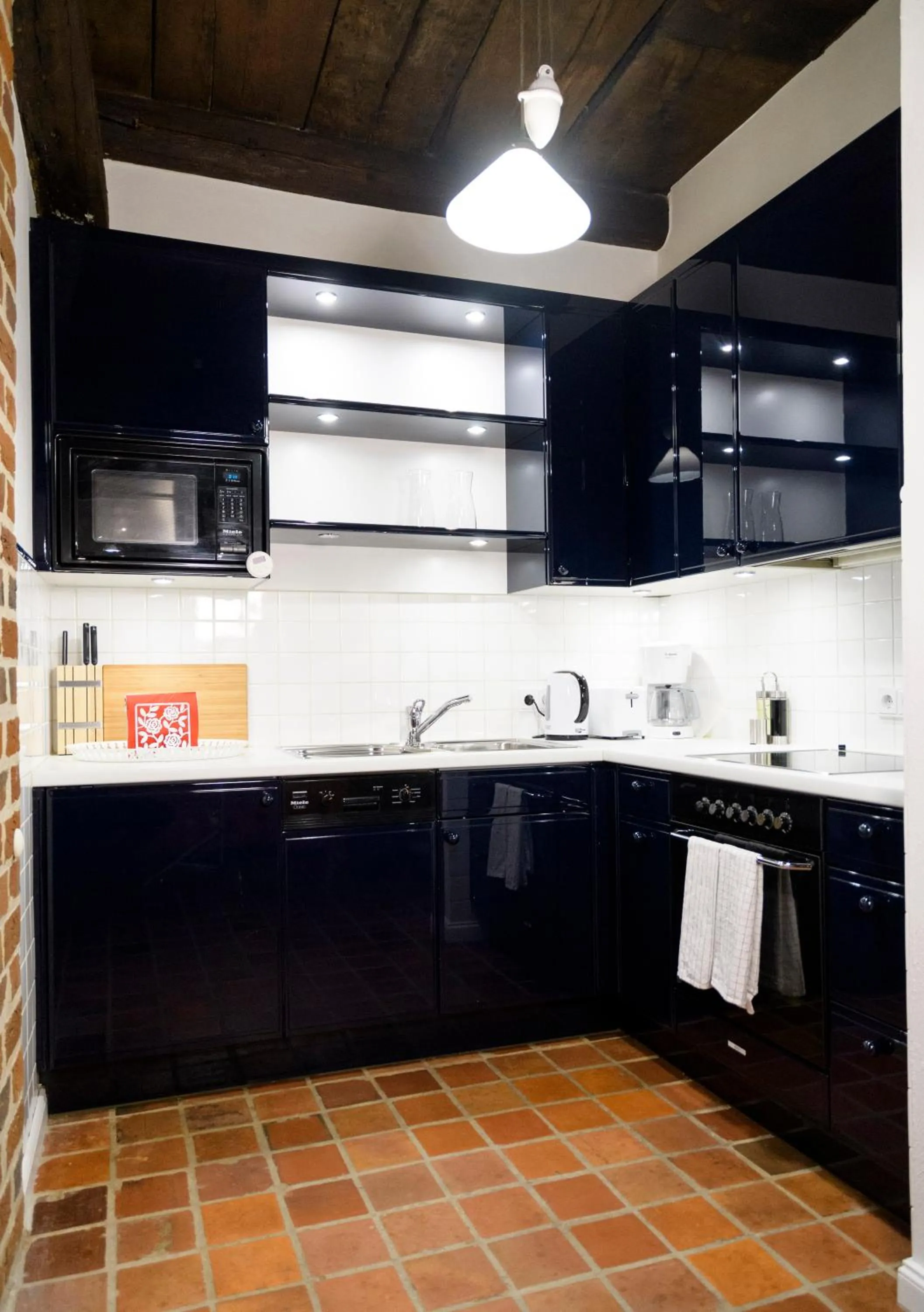 Kitchen or kitchenette in einzigartig - Das kleine Hotel im Wasserviertel