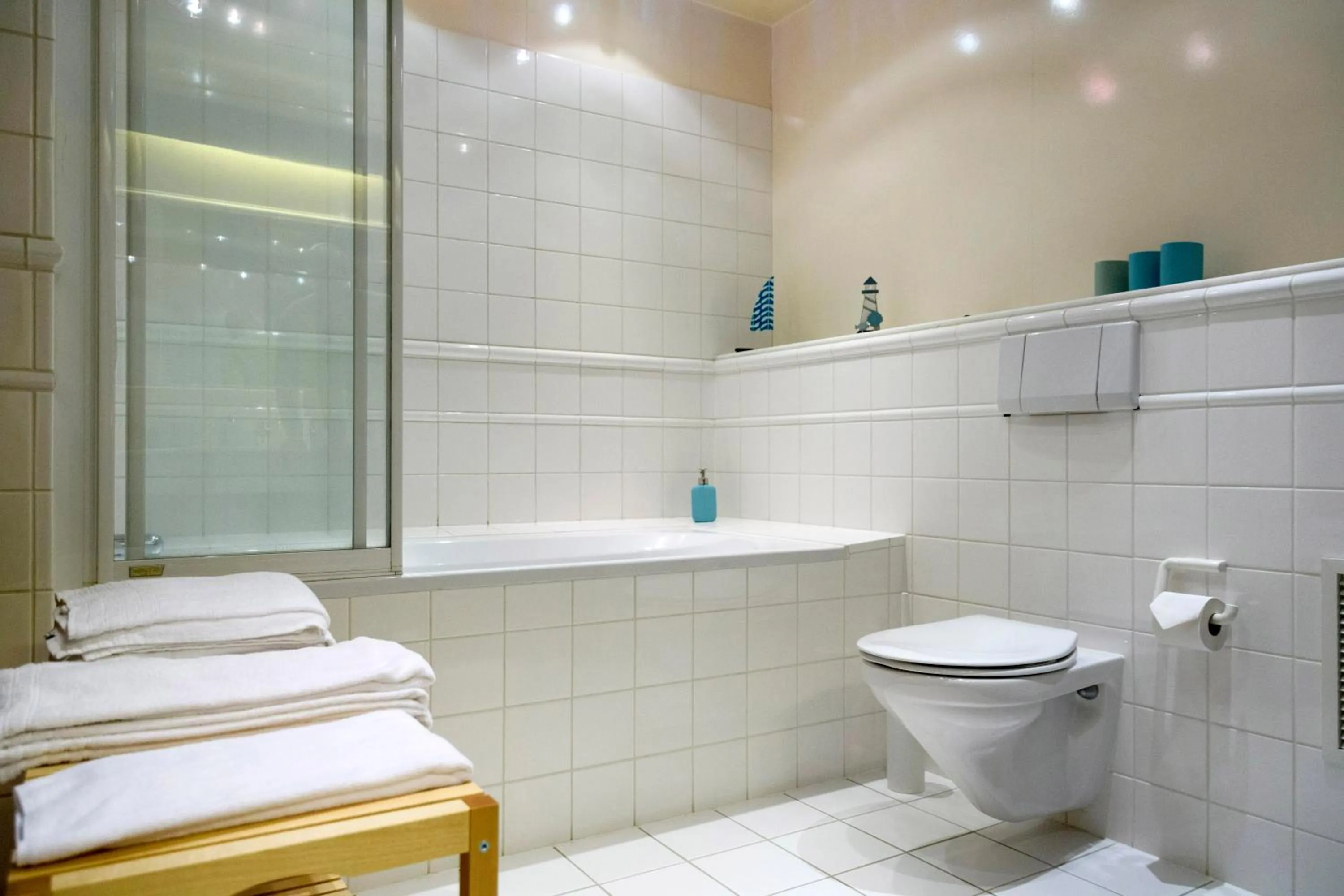 Bathroom in einzigartig - Das kleine Hotel im Wasserviertel