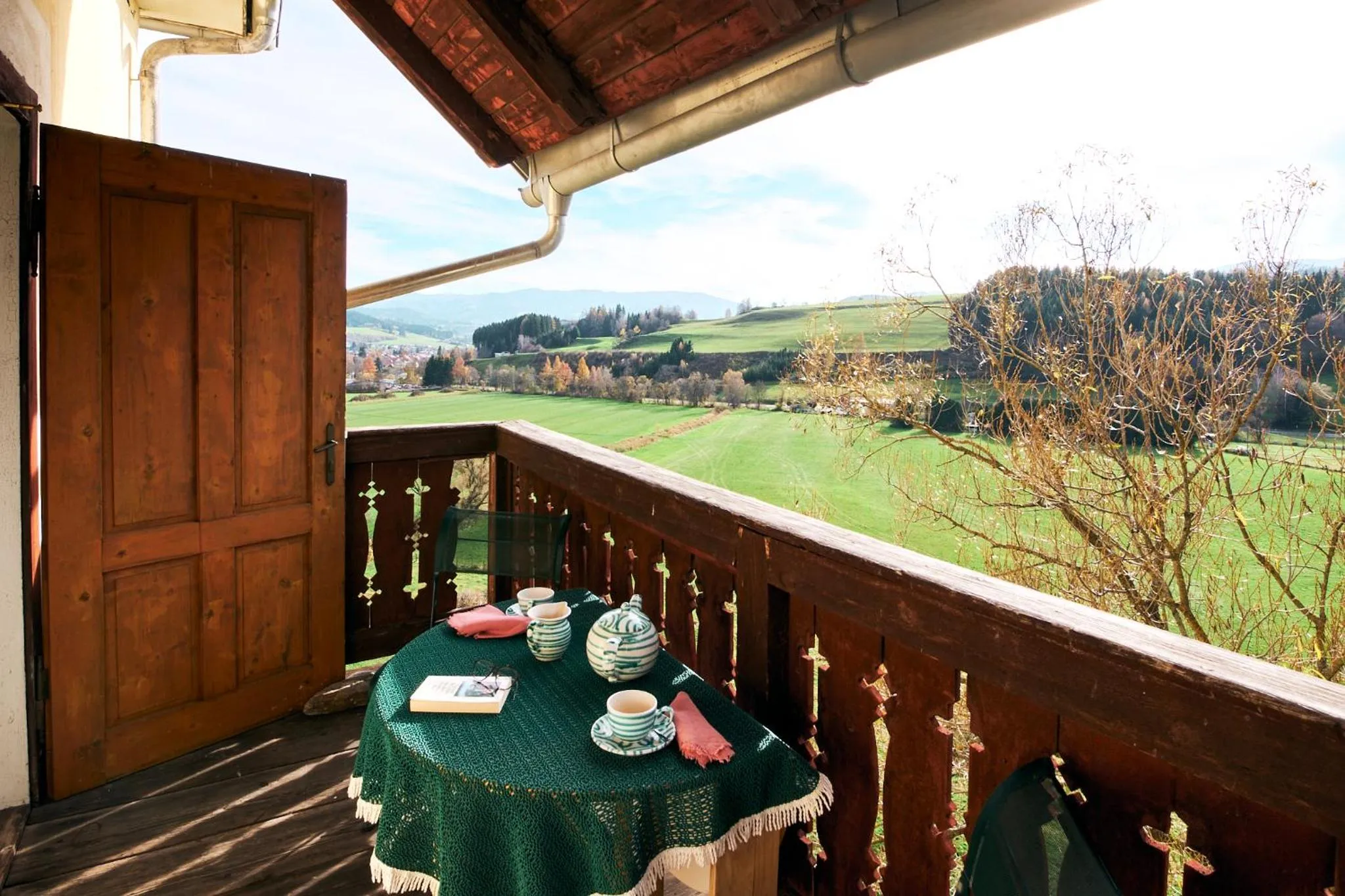 Balcony/Terrace in Hotel Landsitz Pichlschloss