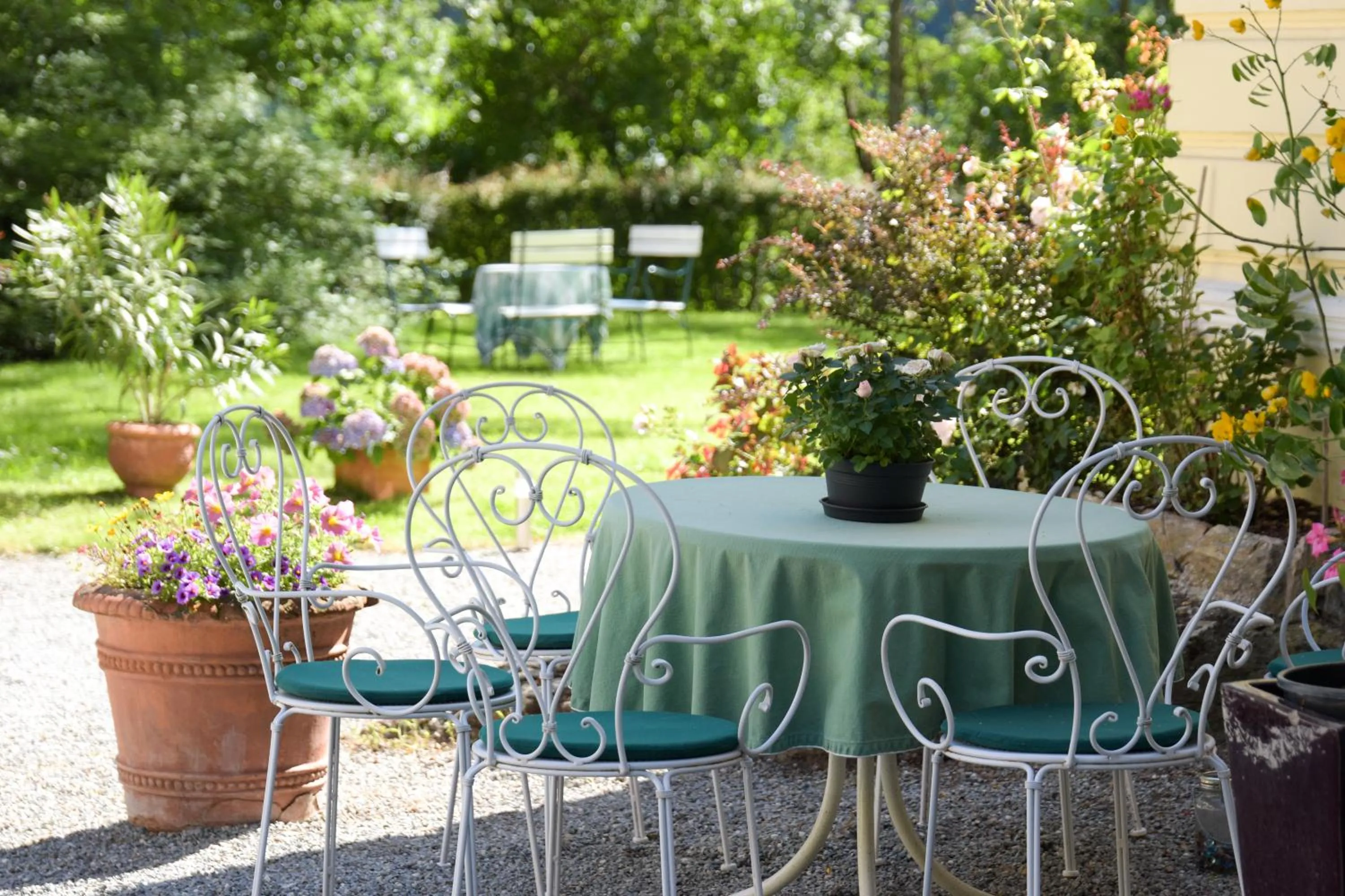 Balcony/Terrace in Hotel Landsitz Pichlschloss