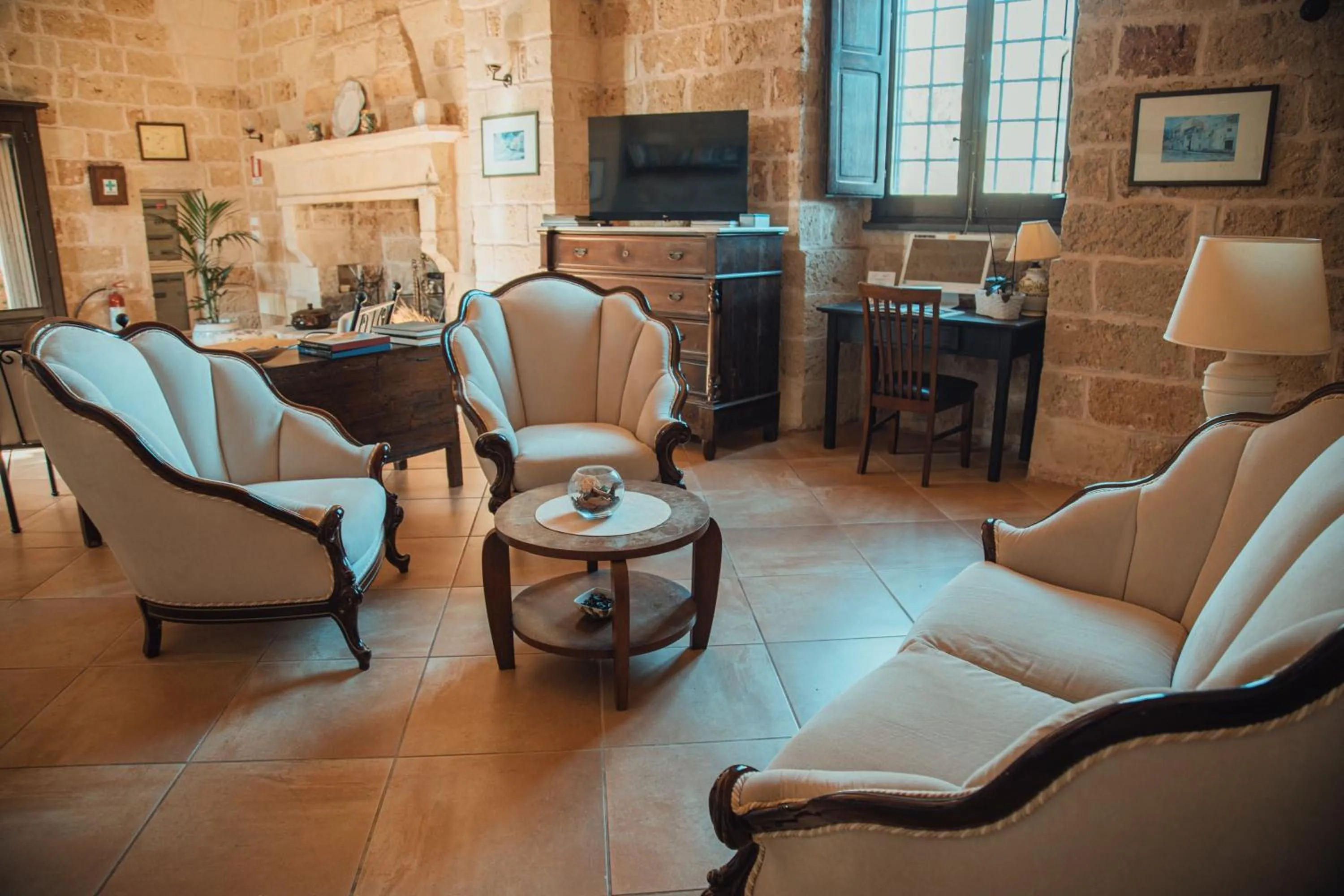 Lobby or reception in Tenuta Masseria & Spa Chicco Rizzo