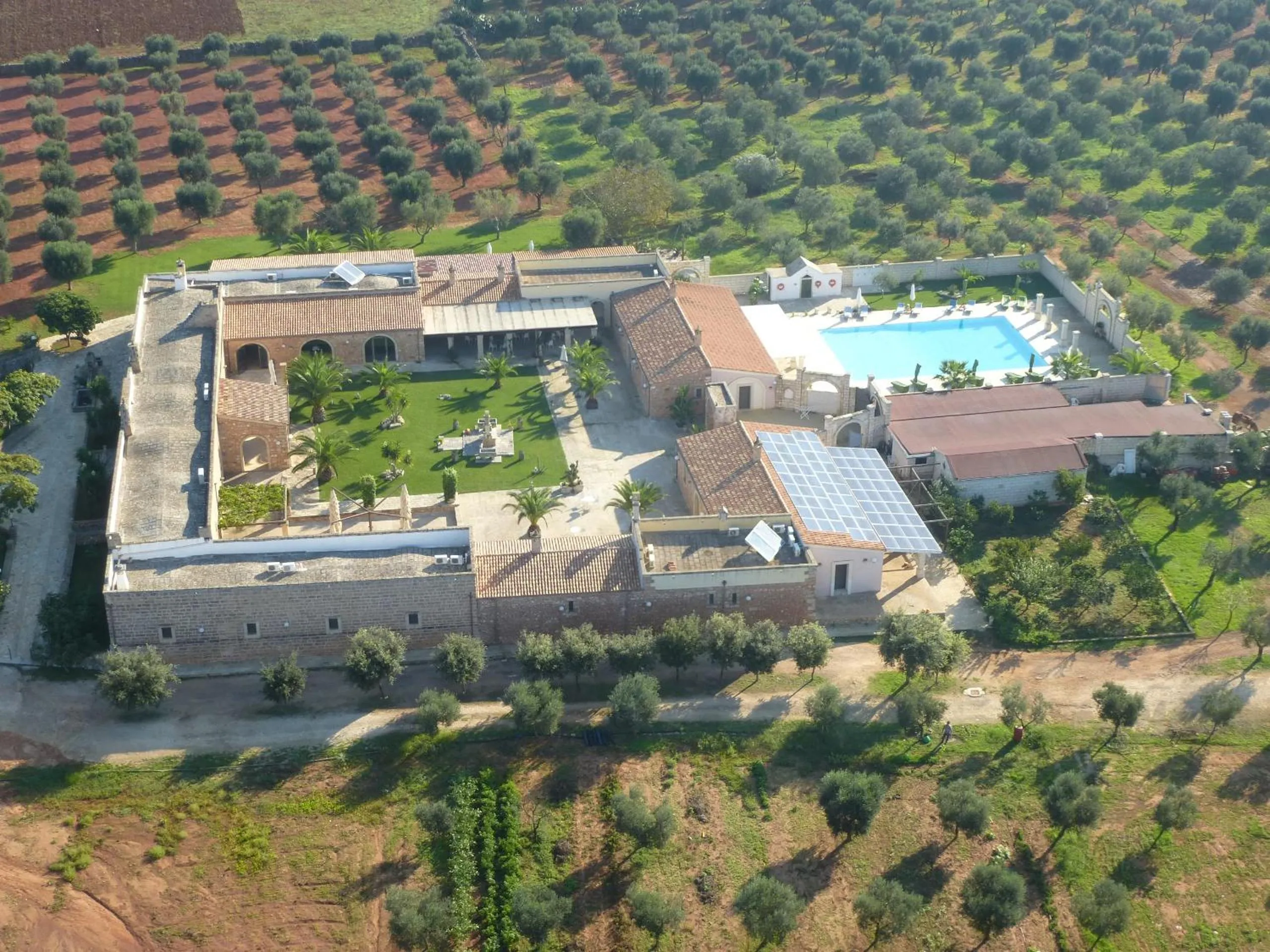 Bird's eye view in Tenuta Masseria & Spa Chicco Rizzo