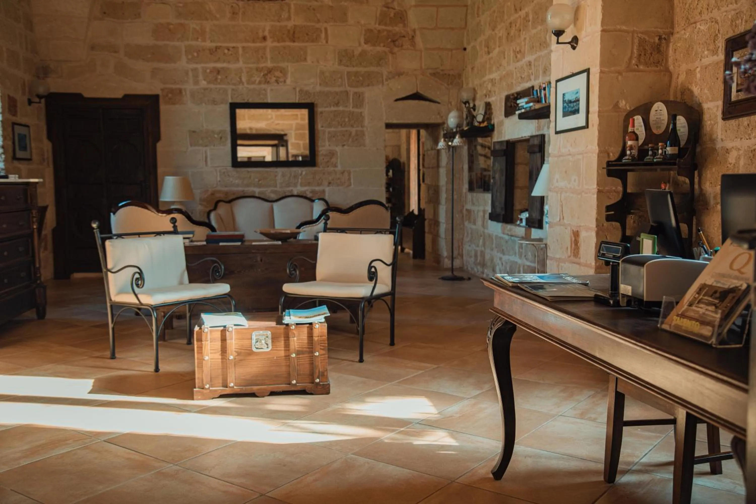 Lobby or reception in Tenuta Masseria & Spa Chicco Rizzo