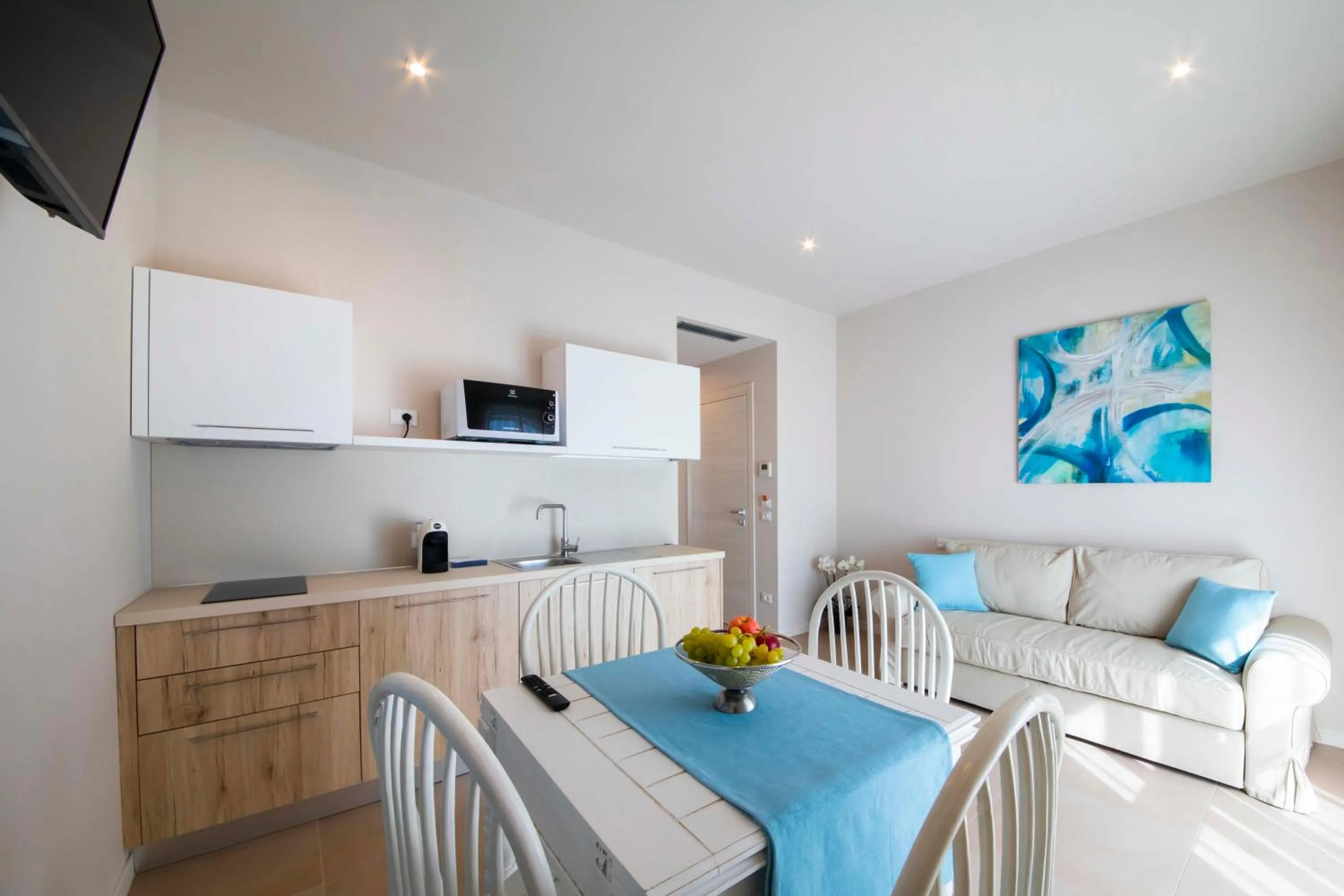 Kitchen or kitchenette in Apart-Hotel la Rocchetta