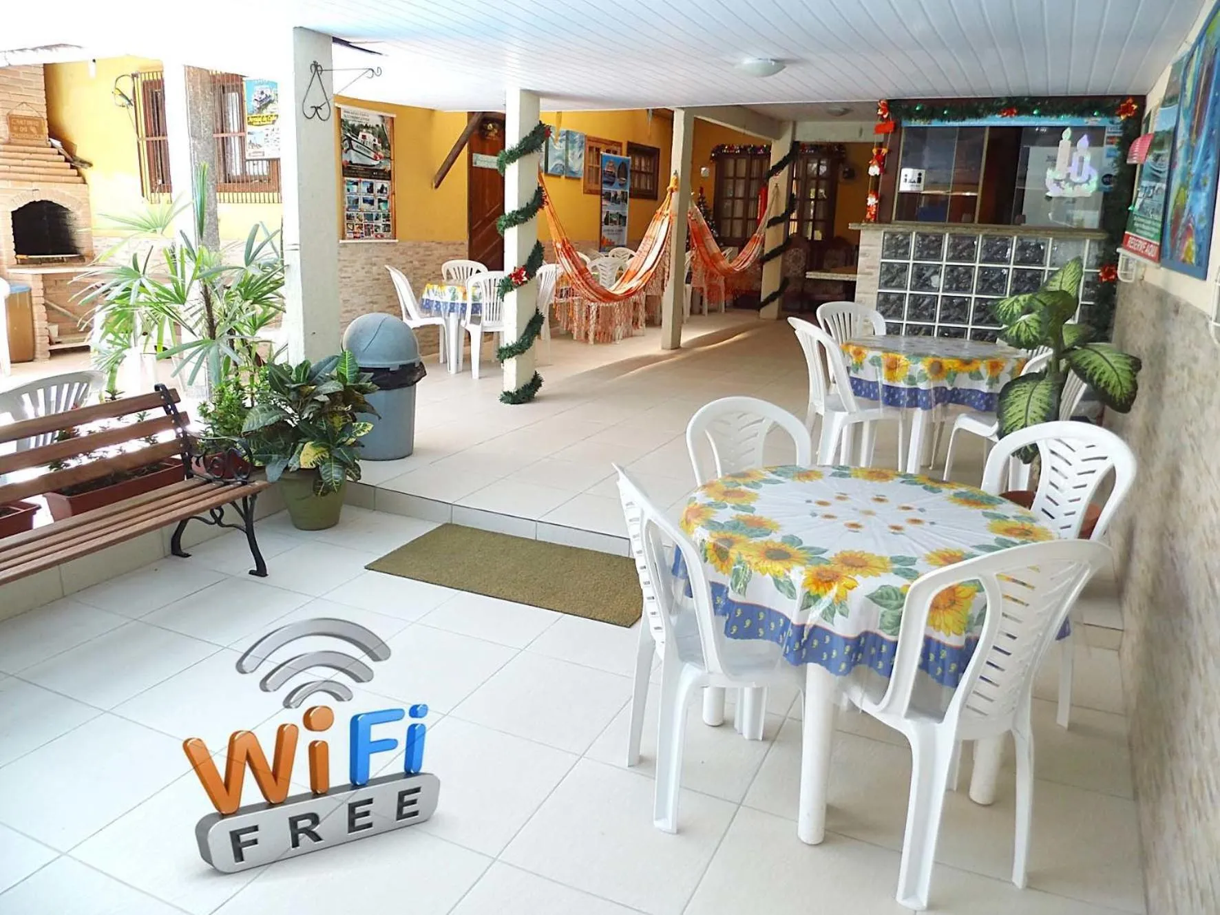 Lobby or reception in Casa e Praia Hospedaria