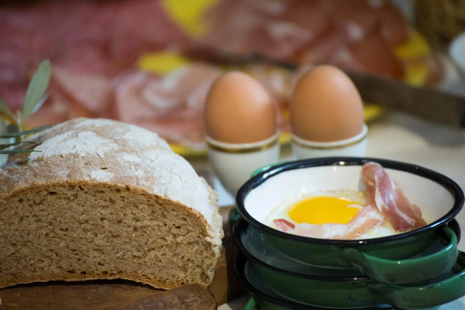Continental breakfast in Convento San Bernardino