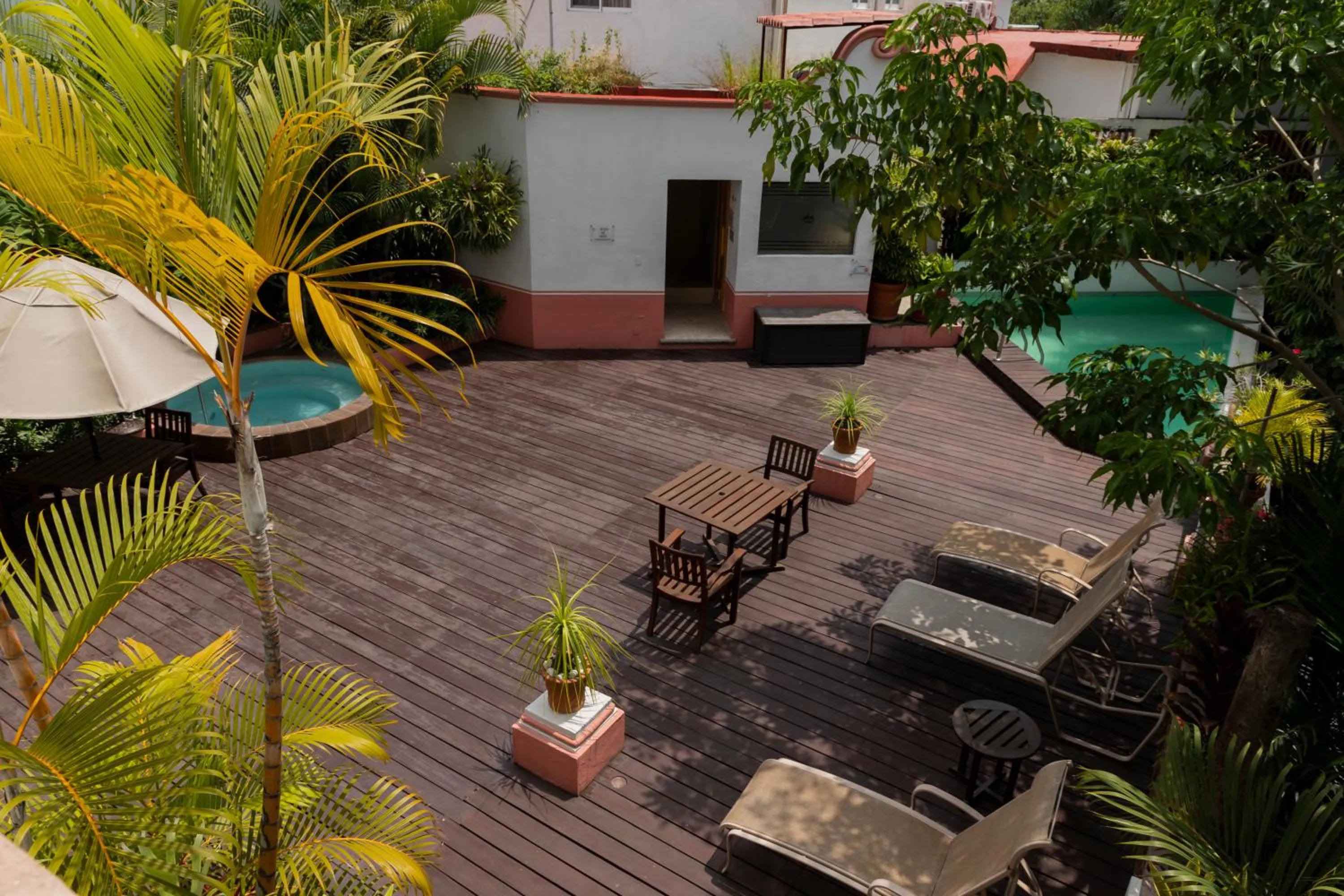 Pool view in Hotel Boutique Casa de Campo