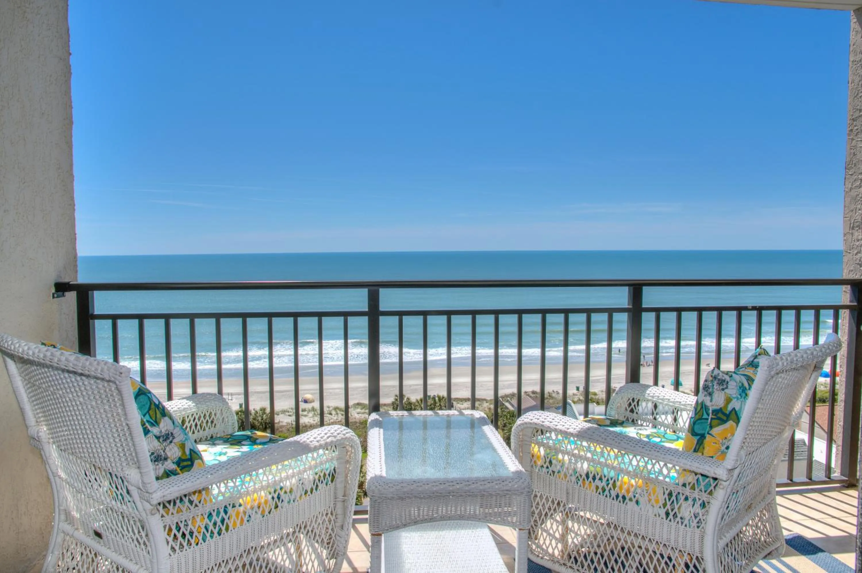 Balcony/Terrace in Ocean Forest Plaza by Palmetto Vacations
