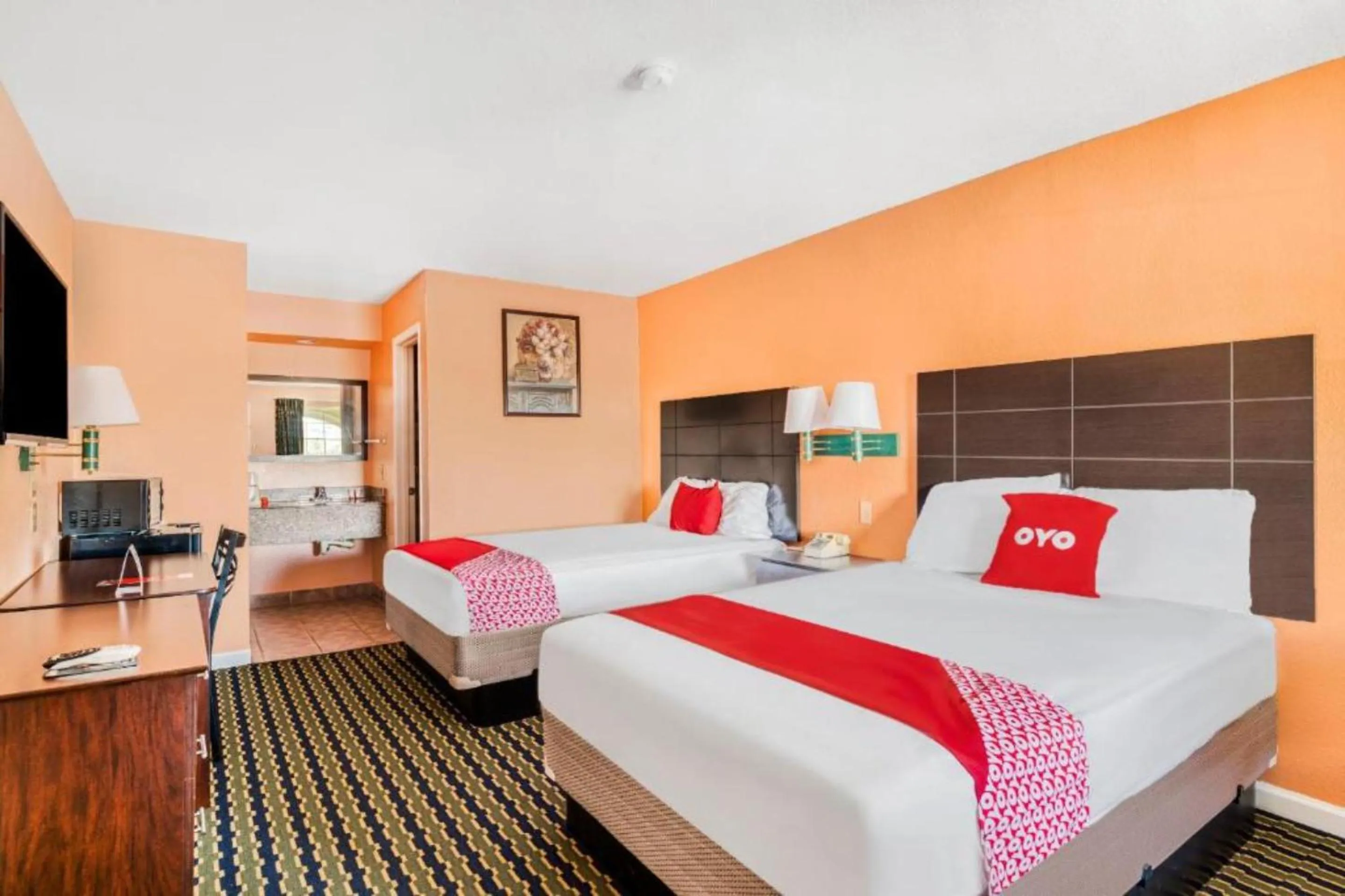 Bedroom in OYO Hotel Channelview I-10