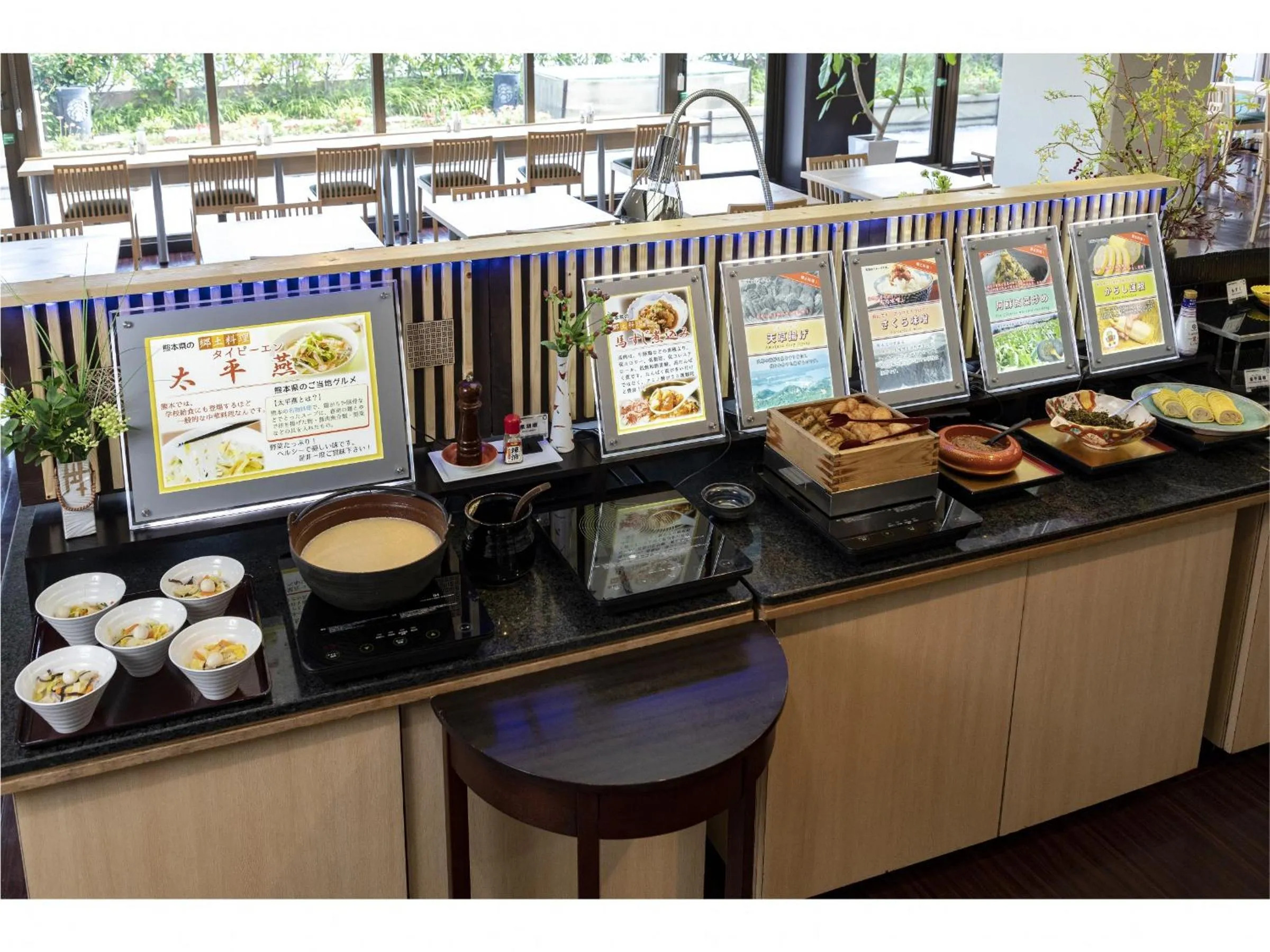 Buffet breakfast in Hotel Hokke Club Kumamoto