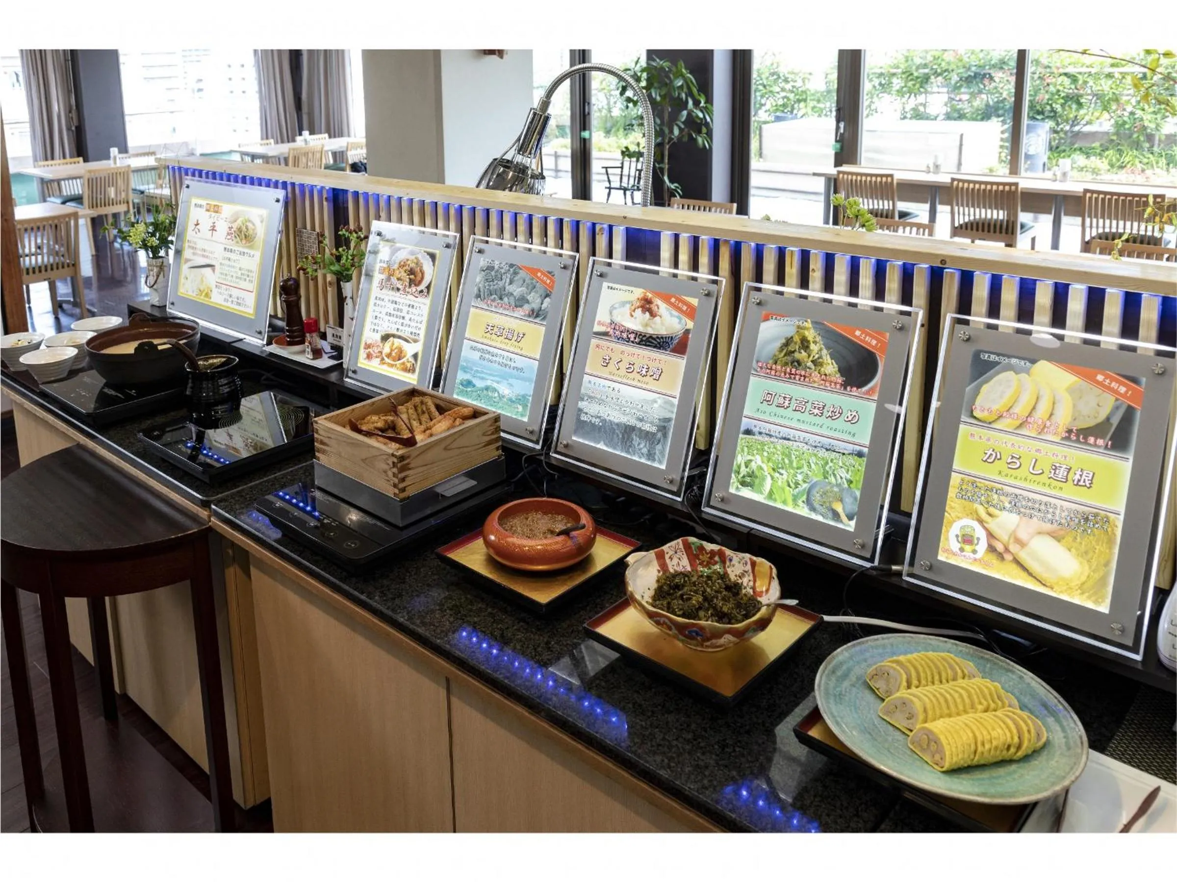 Buffet breakfast in Hotel Hokke Club Kumamoto