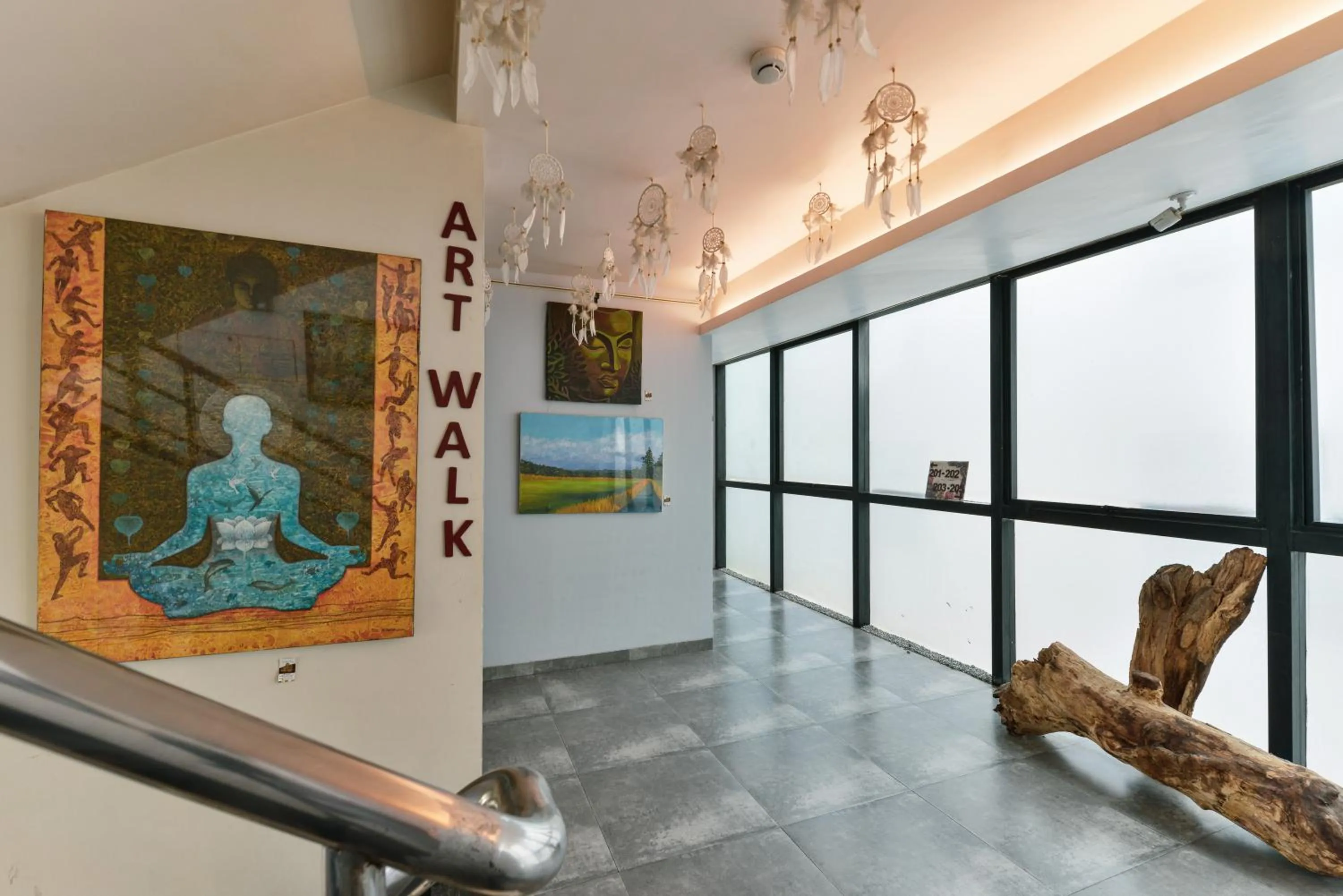 Decorative detail in Dragonfly Hotel - The Art Hotel