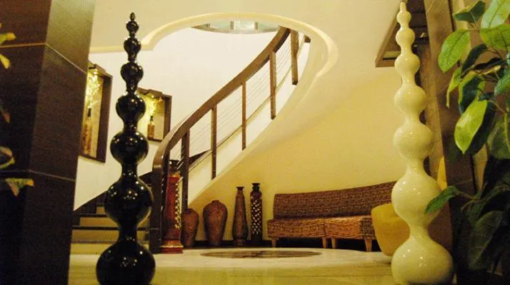 Lobby or reception in Hotel Meera