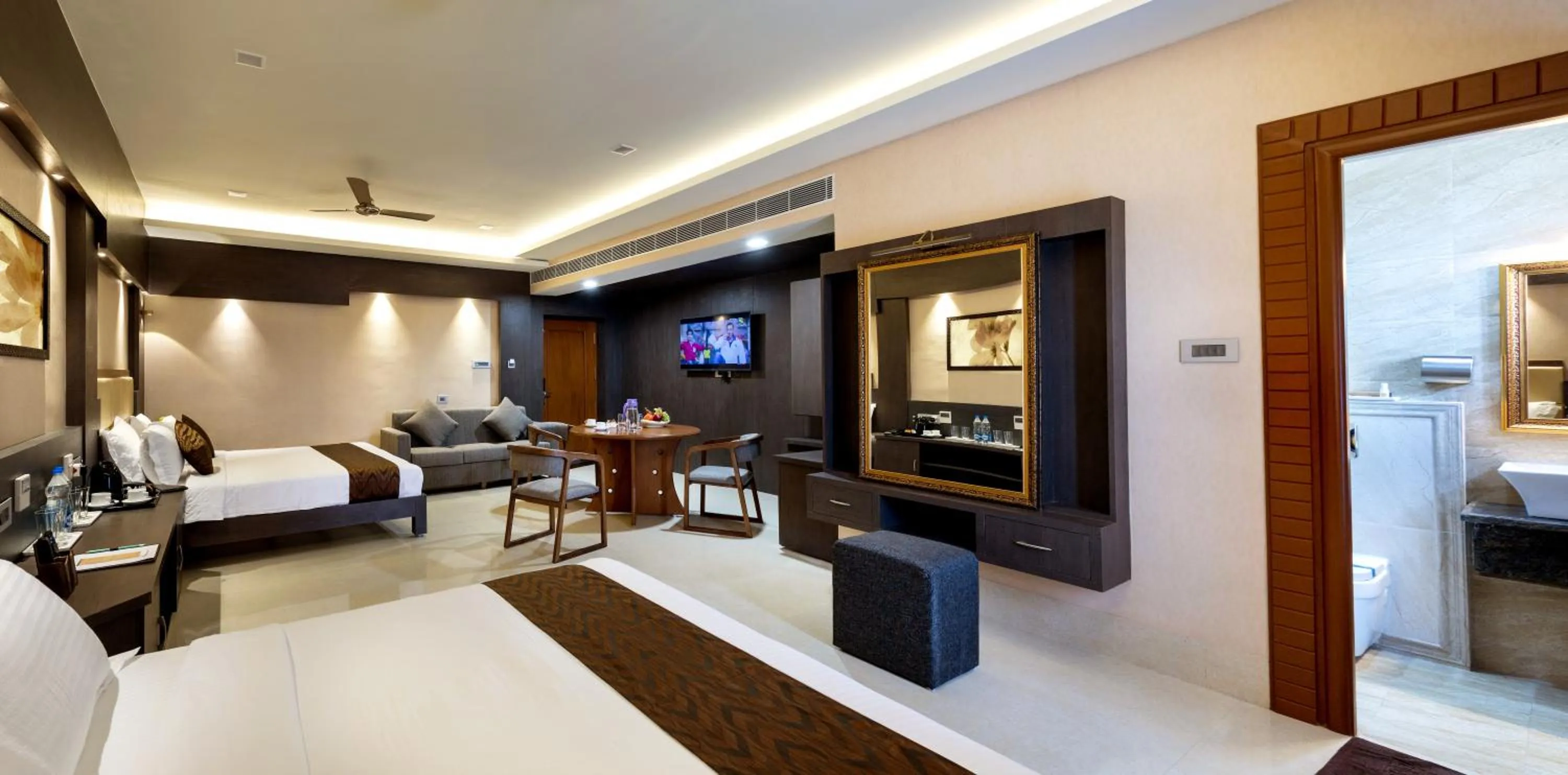 Photo of the whole room, Bed in Hotel ARJUNAA