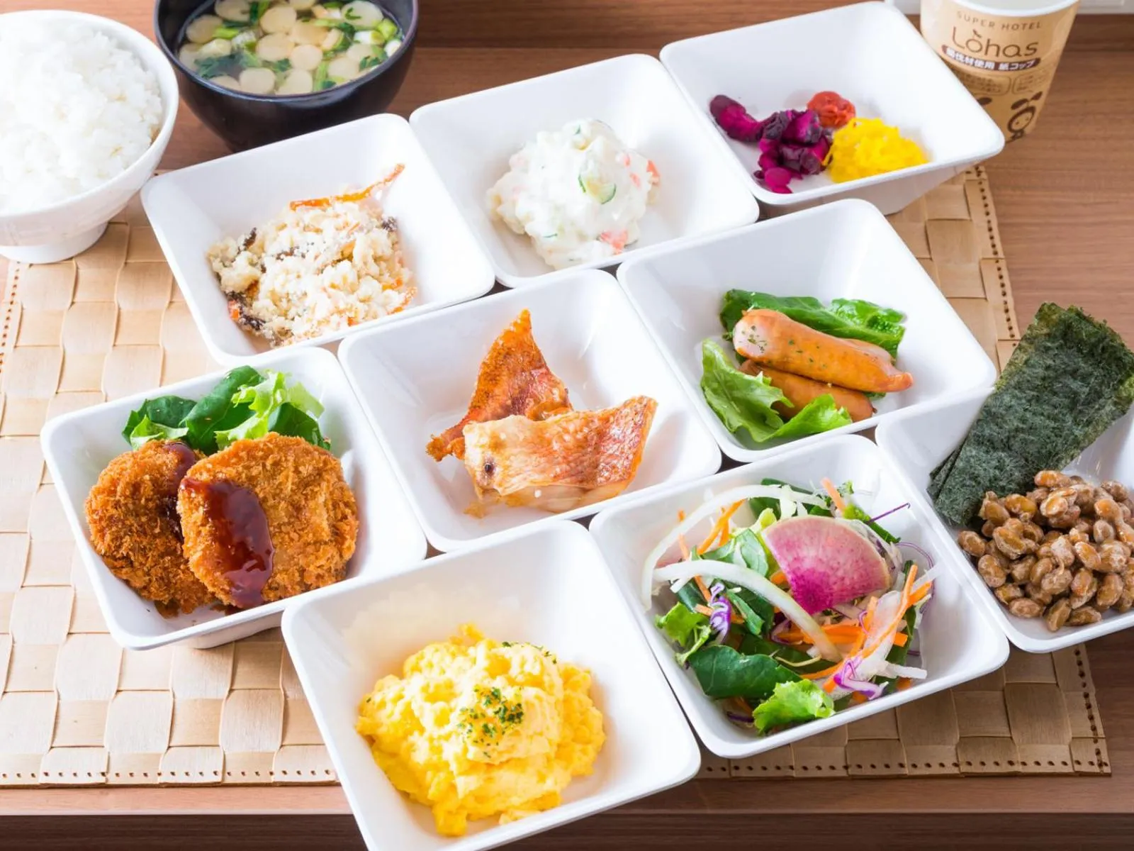 Breakfast in Super Hotel Fukushima Iwaki