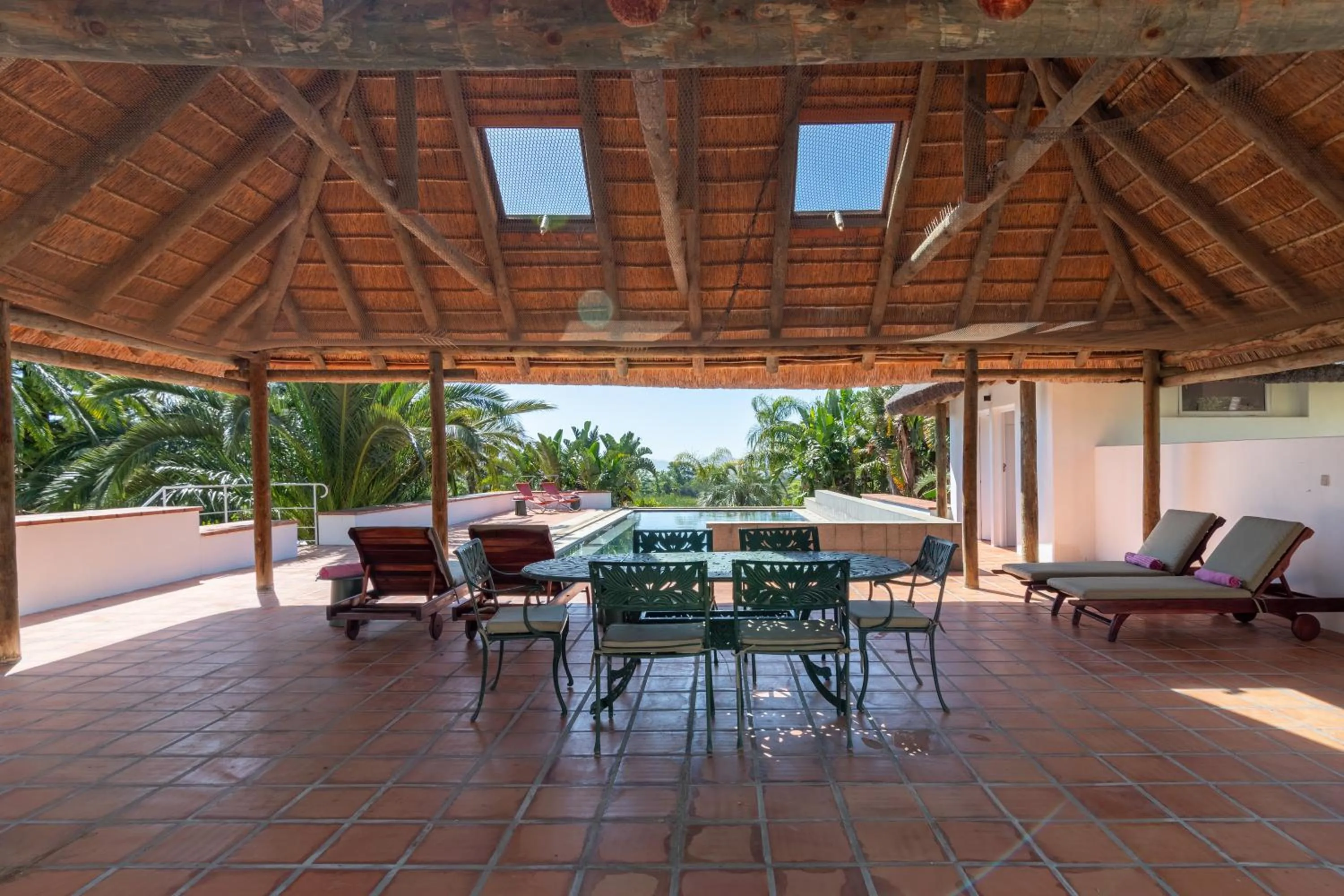 Pool view in Mont Angelis