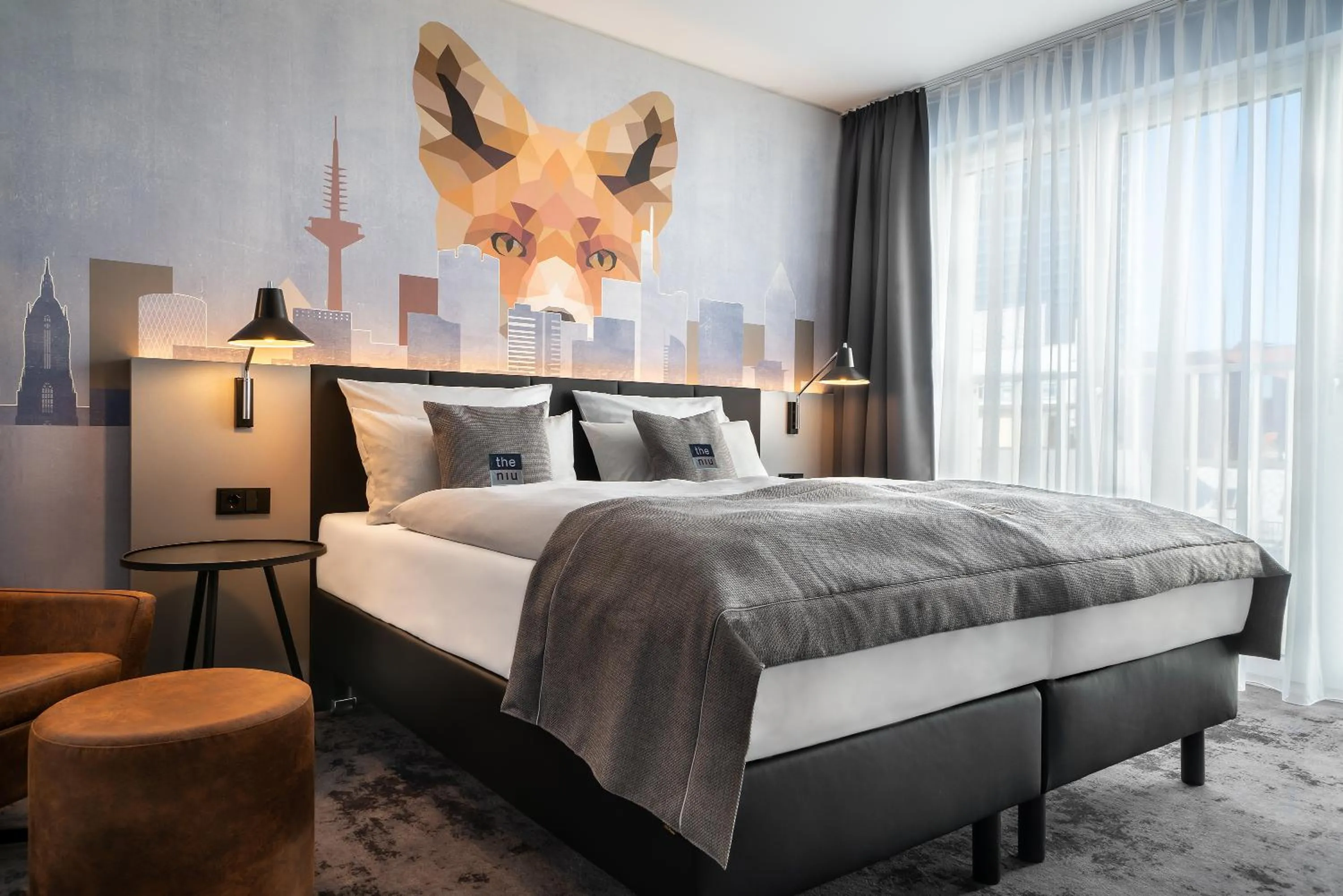 Bedroom, Bed in Holiday Inn - the niu, Charly Frankfurt City by IHG