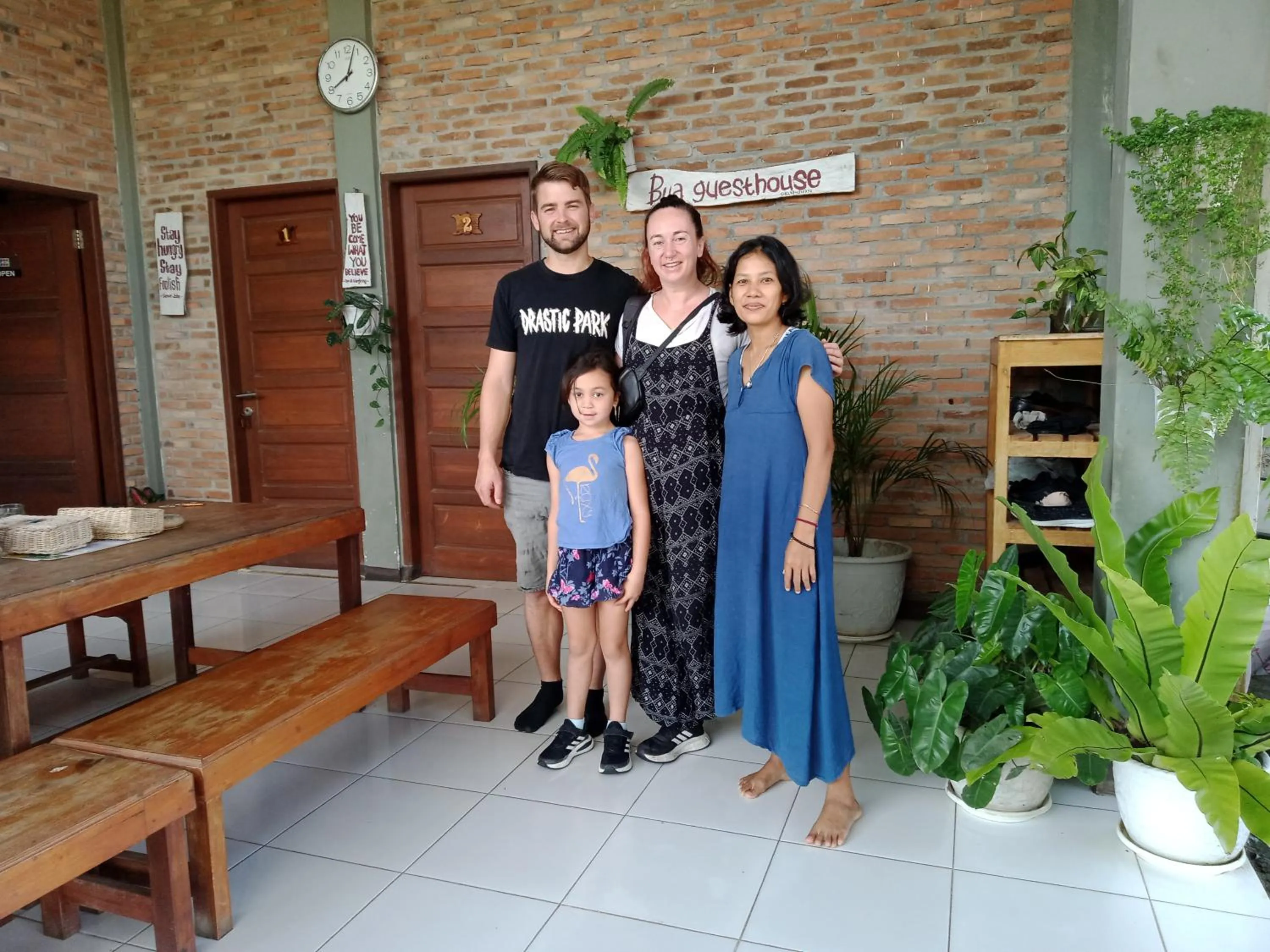 Guests in Bua Guest House