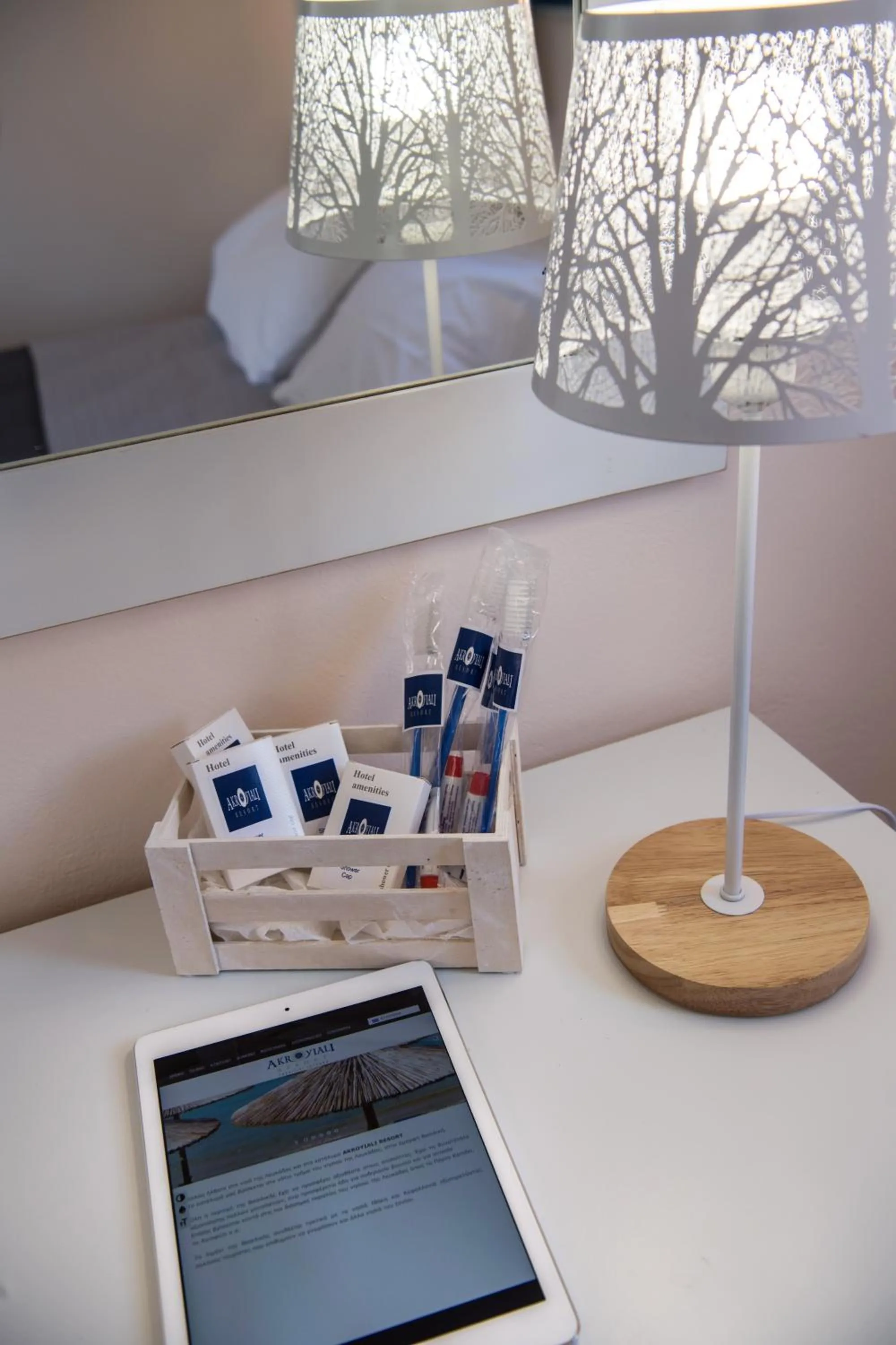 Decorative detail, Bed in Akroyiali Resort