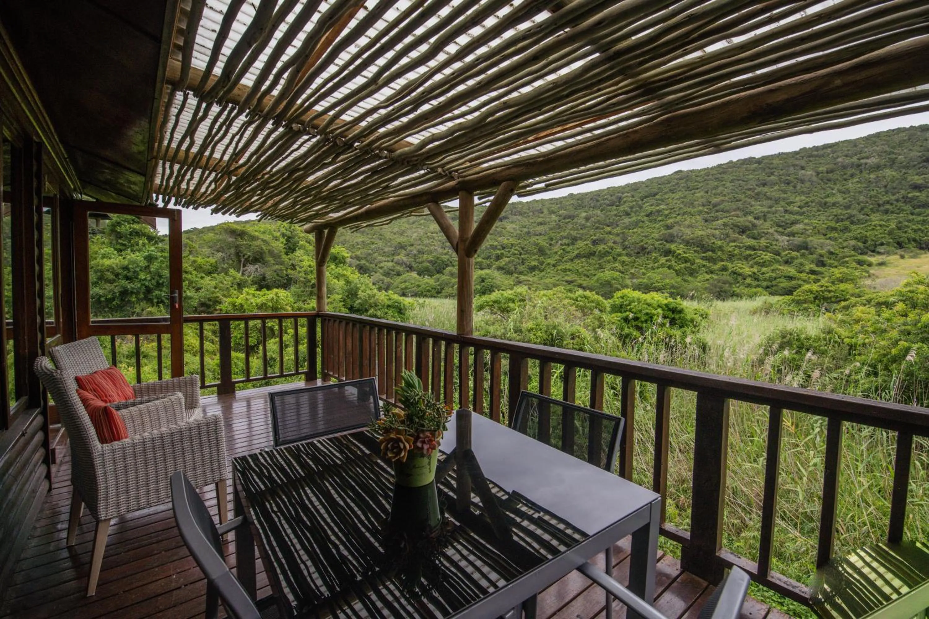 Balcony/Terrace in Thunzi Bush Lodge