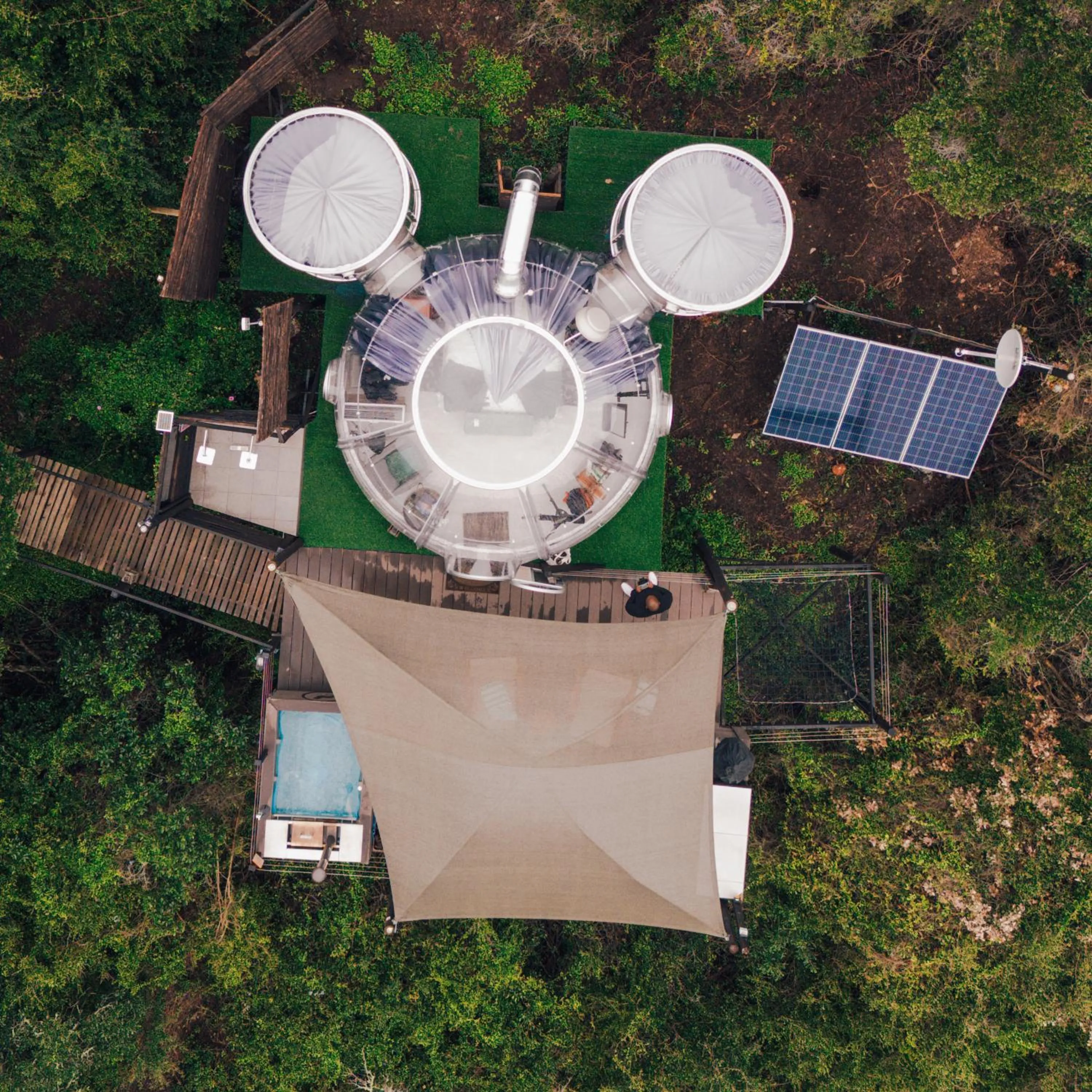Bird's eye view in Thunzi Bush Lodge