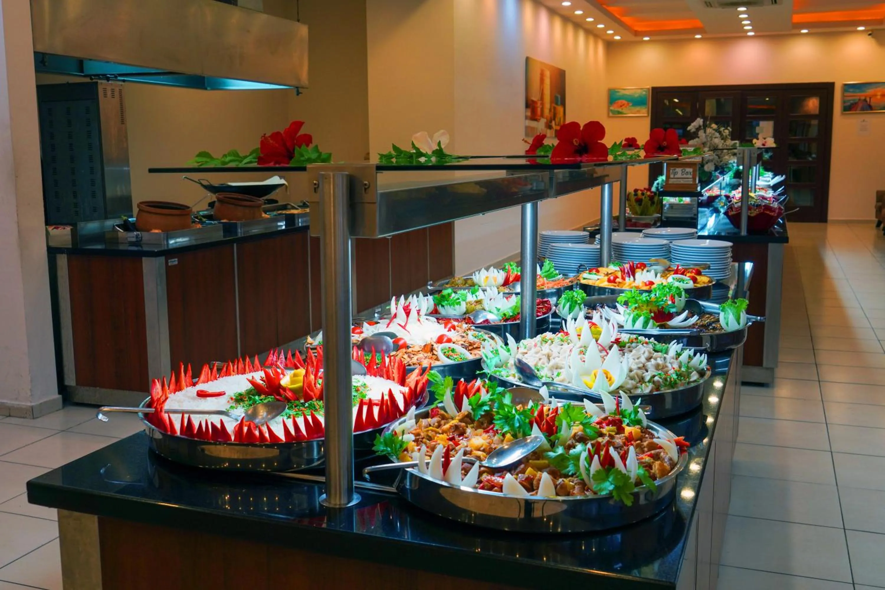 Food and drinks in Blue Fish Hotel All Inclusive