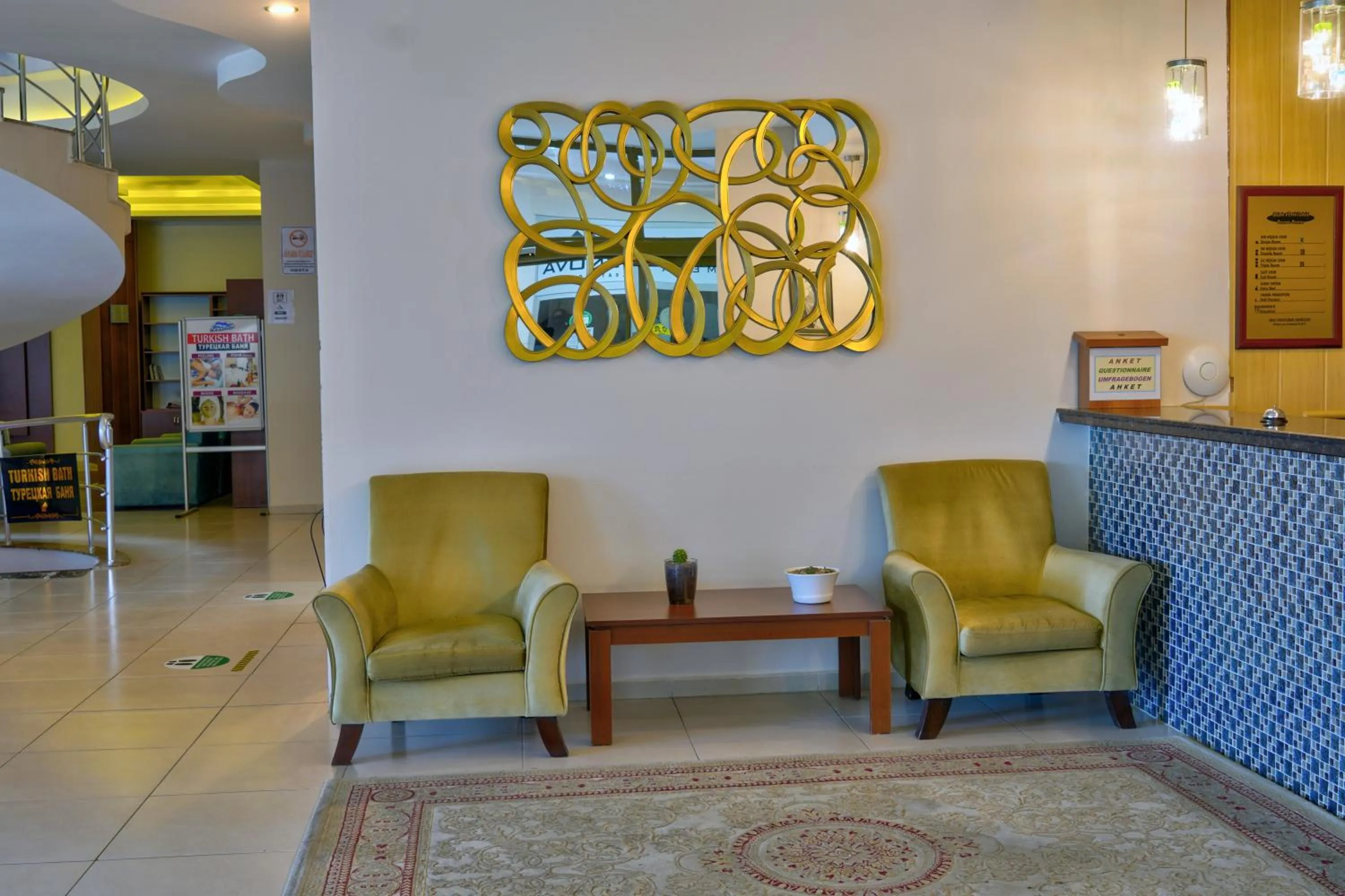 Lobby or reception in Blue Fish Hotel All Inclusive