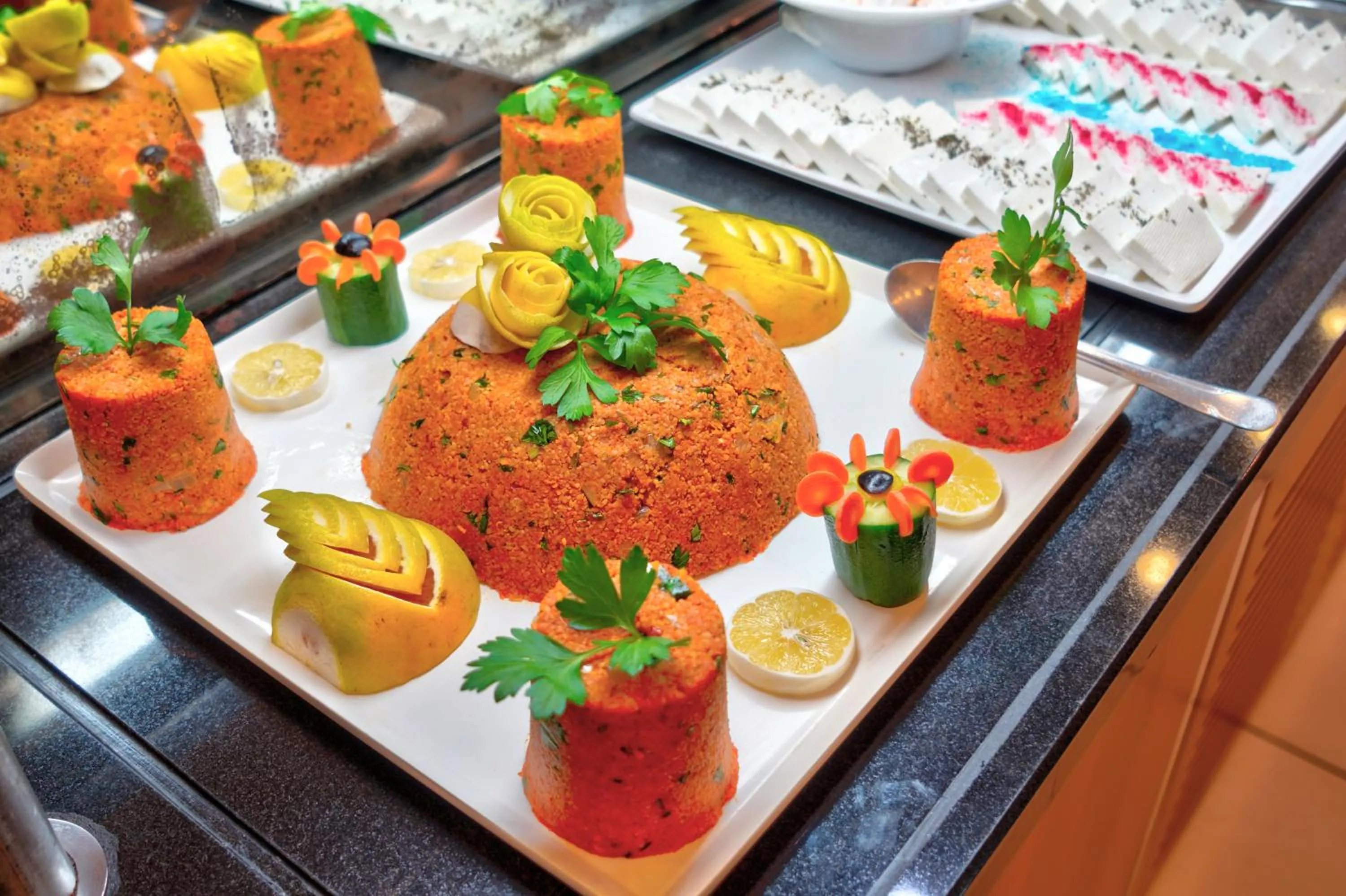 Food and drinks in Blue Fish Hotel All Inclusive