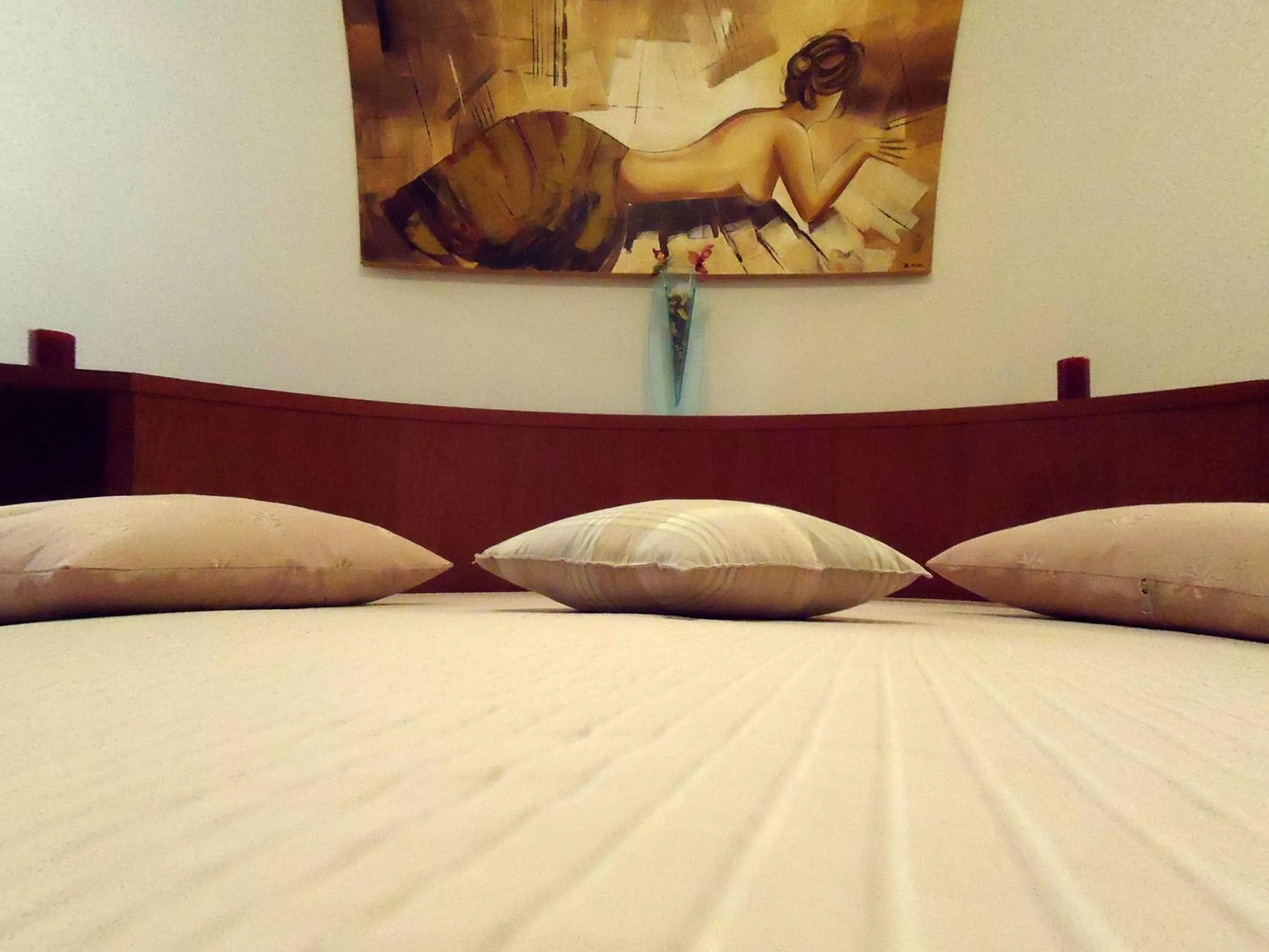Bed in Hotel Pombeira