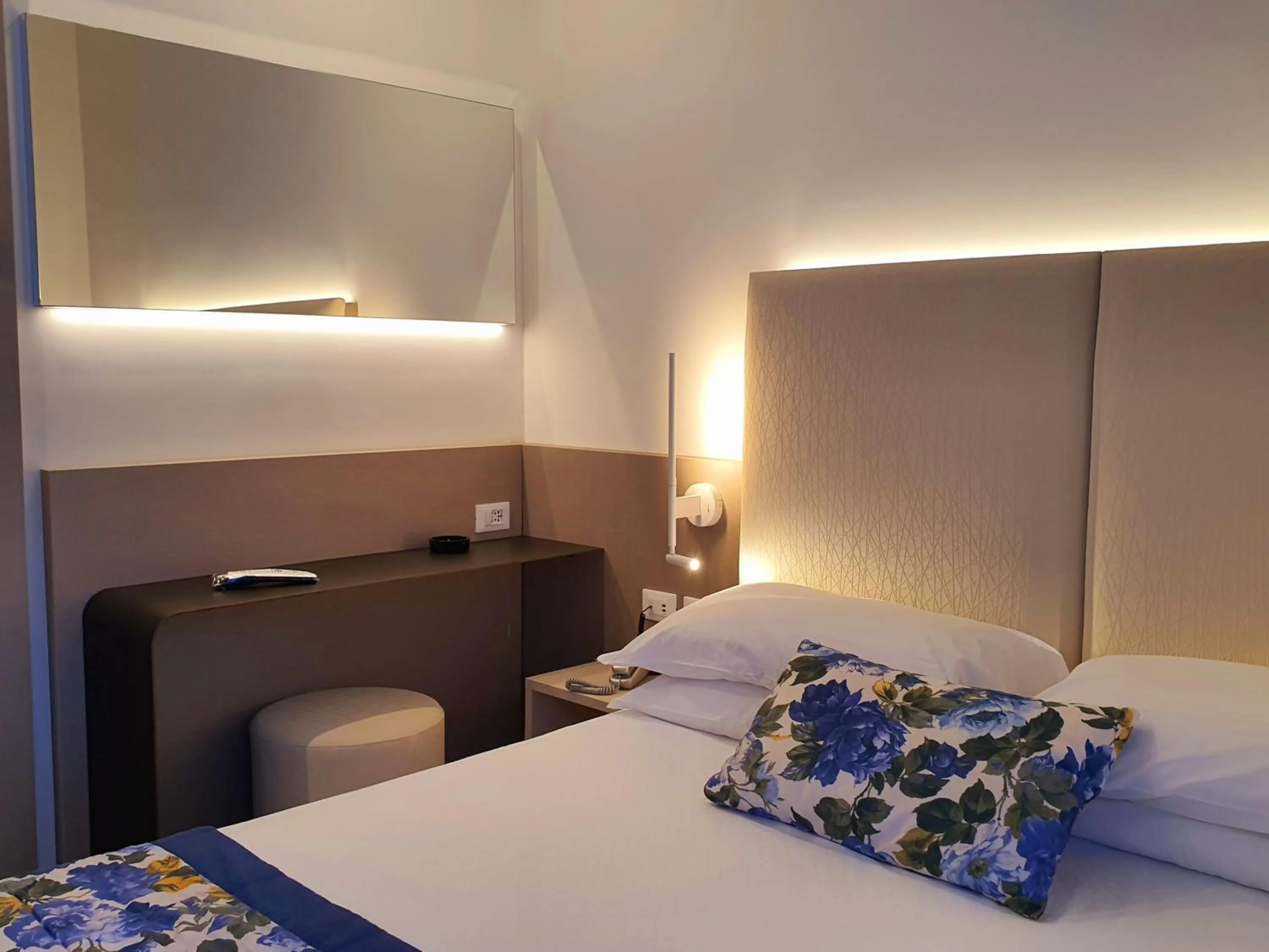 Bed in Hotel Doriana