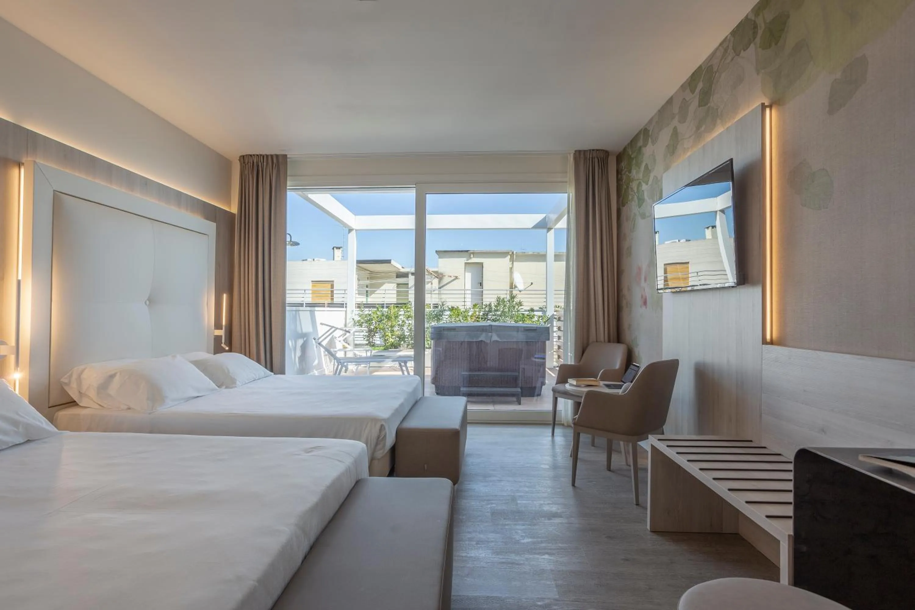 Bed in Hotel Doriana