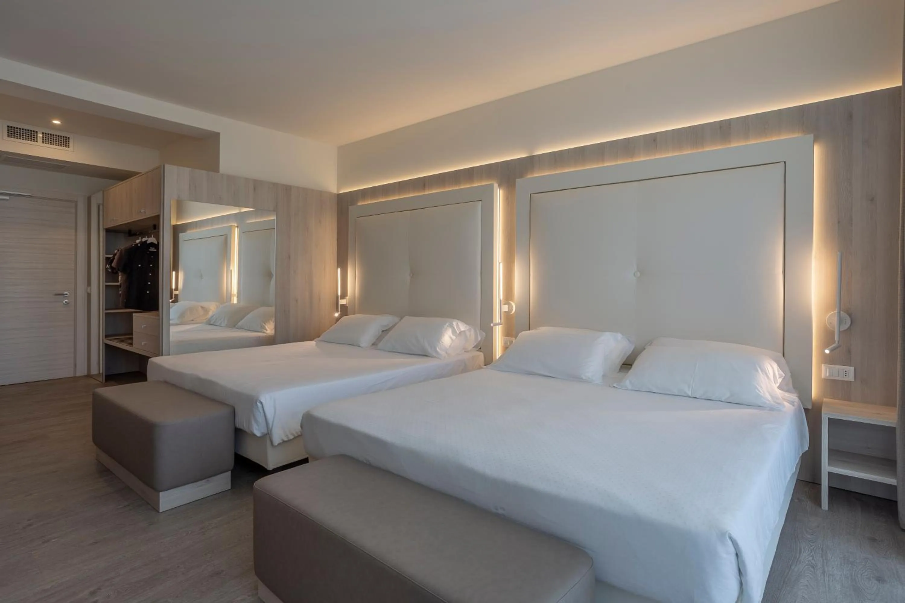 Bed in Hotel Doriana